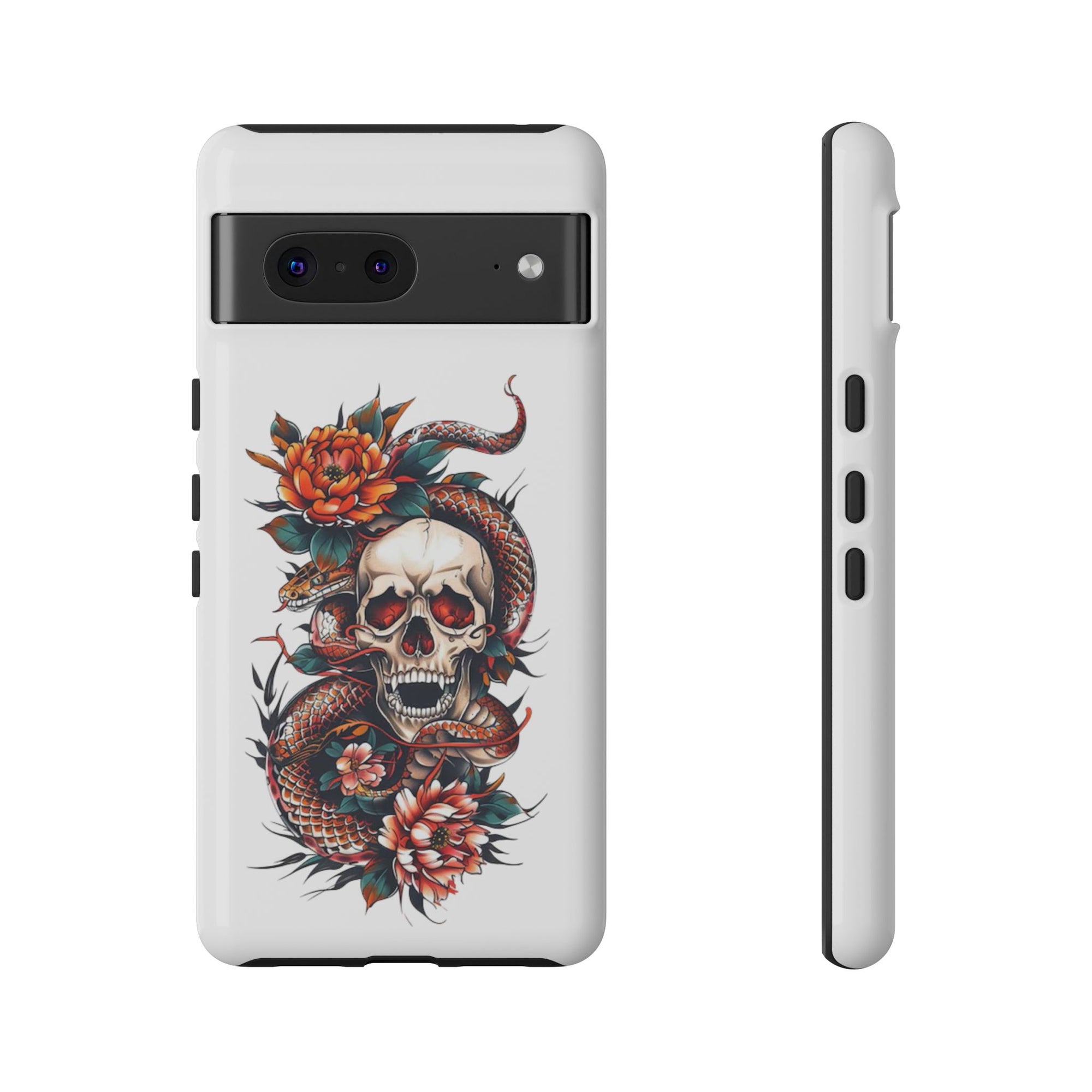 Tough Cases: Skull and Snake Phone Cases, Edgy Accessories, Alternative Fashion, Quirky Gift Ideas, Gothic Style