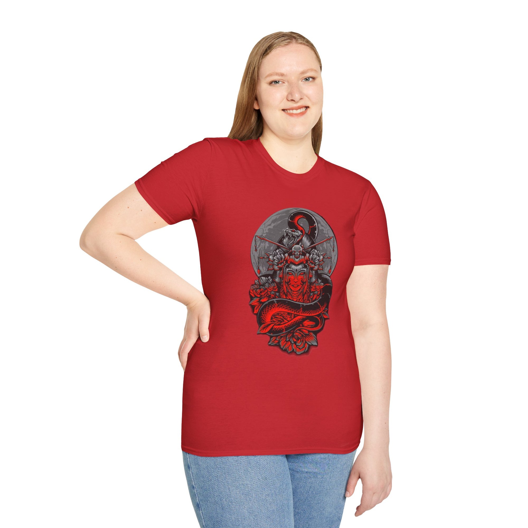 Warrior Spirit Unisex Softstyle T-Shirt, Graphic Tee, Trendy Streetwear, Gifts for Him, Casual Wear, Unique Design