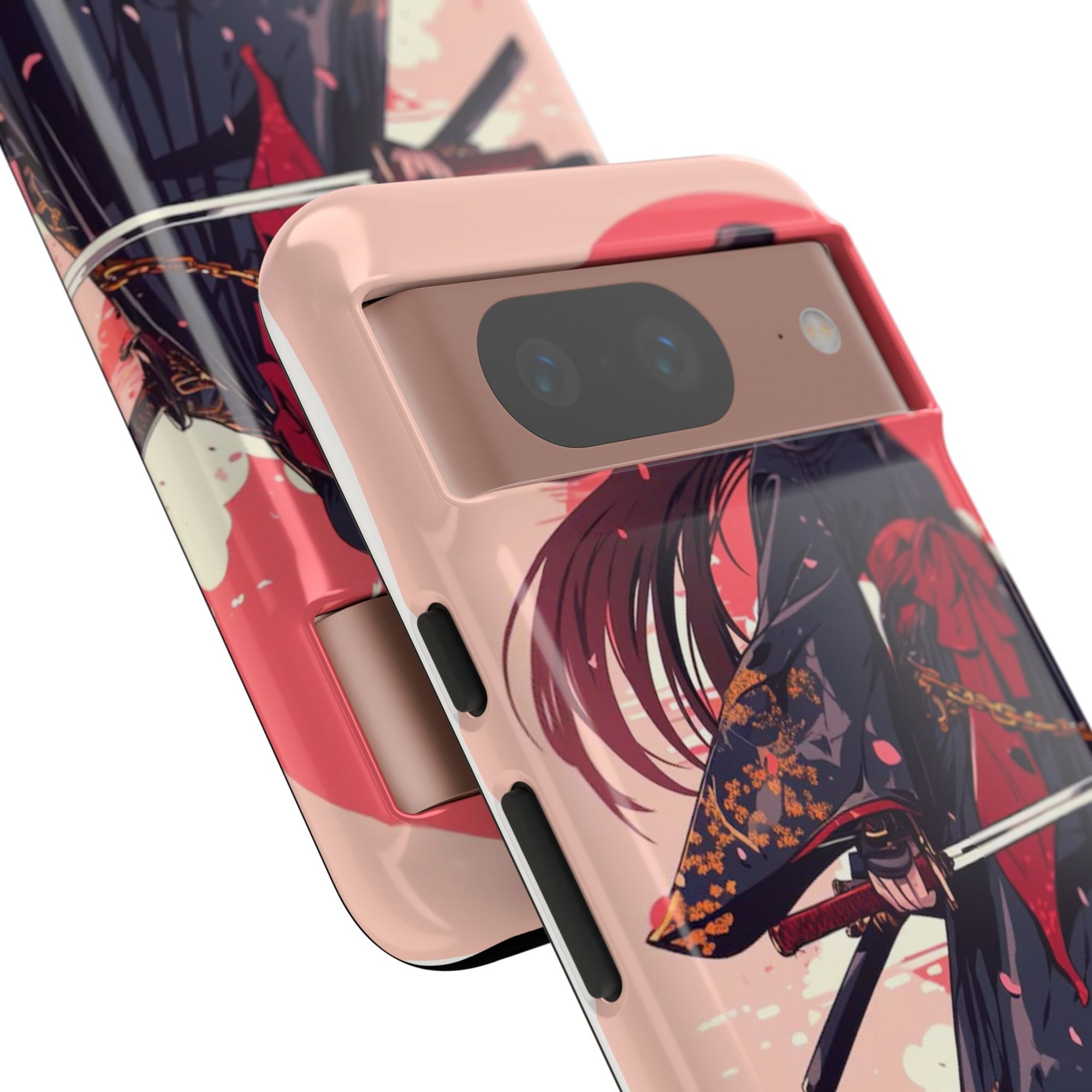 Stylish Phone Case with Warrior Design, Tough Phone Cover for Anime Lovers, Gift for Gamers, Cute Phone Accessories, Unique Tech Gifts