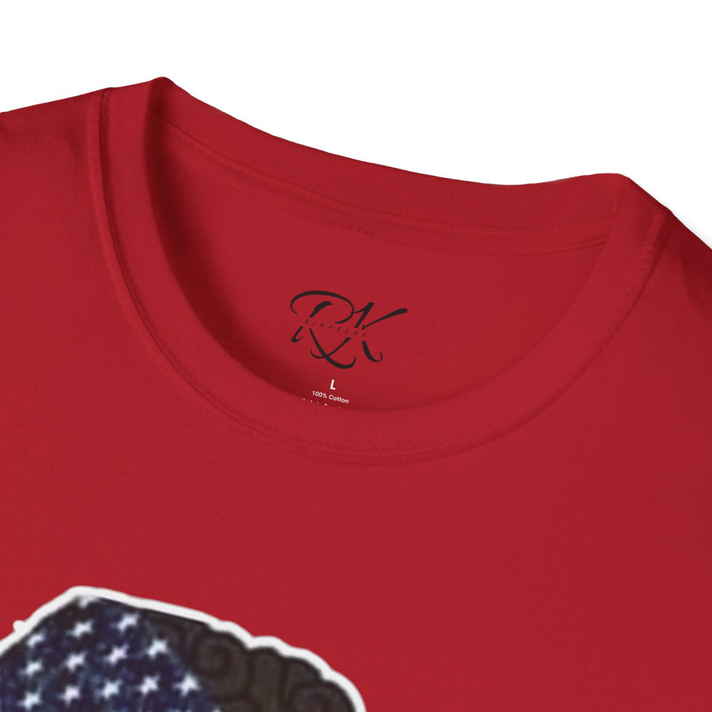 Patriotic Graphic T-Shirt, Unisex Softstyle Tee, Independence Day Gift, Freedom Apparel, Americana Clothing