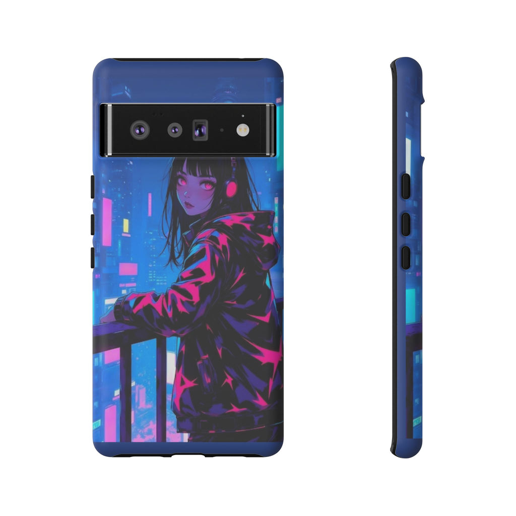 Futuristic Phone Case, Cyberpunk Aesthetic, Tough Phone Cover, Urban Style, Gift for Tech Lovers, Unique Phone Accessories, Streetwear [...]