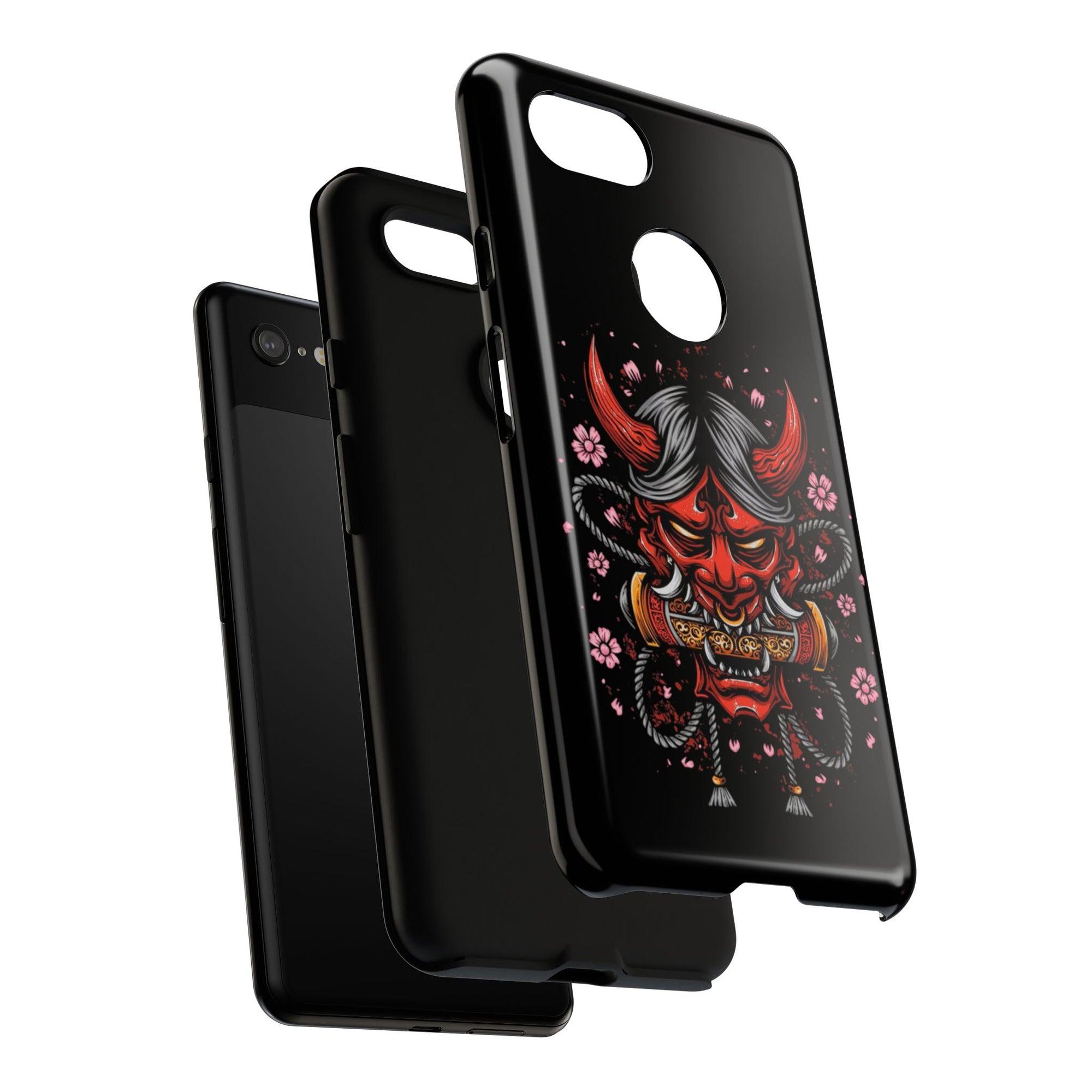 Tough Cases: Fierce Demon Phone Case, Edgy Phone Cover, Protect Your Device, Gift for Anime Fans, Unique Artwork Case