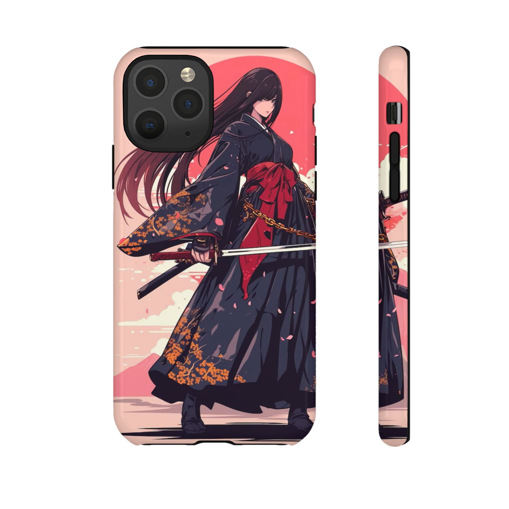 Stylish Phone Case with Warrior Design, Tough Phone Cover for Anime Lovers, Gift for Gamers, Cute Phone Accessories, Unique Tech Gifts