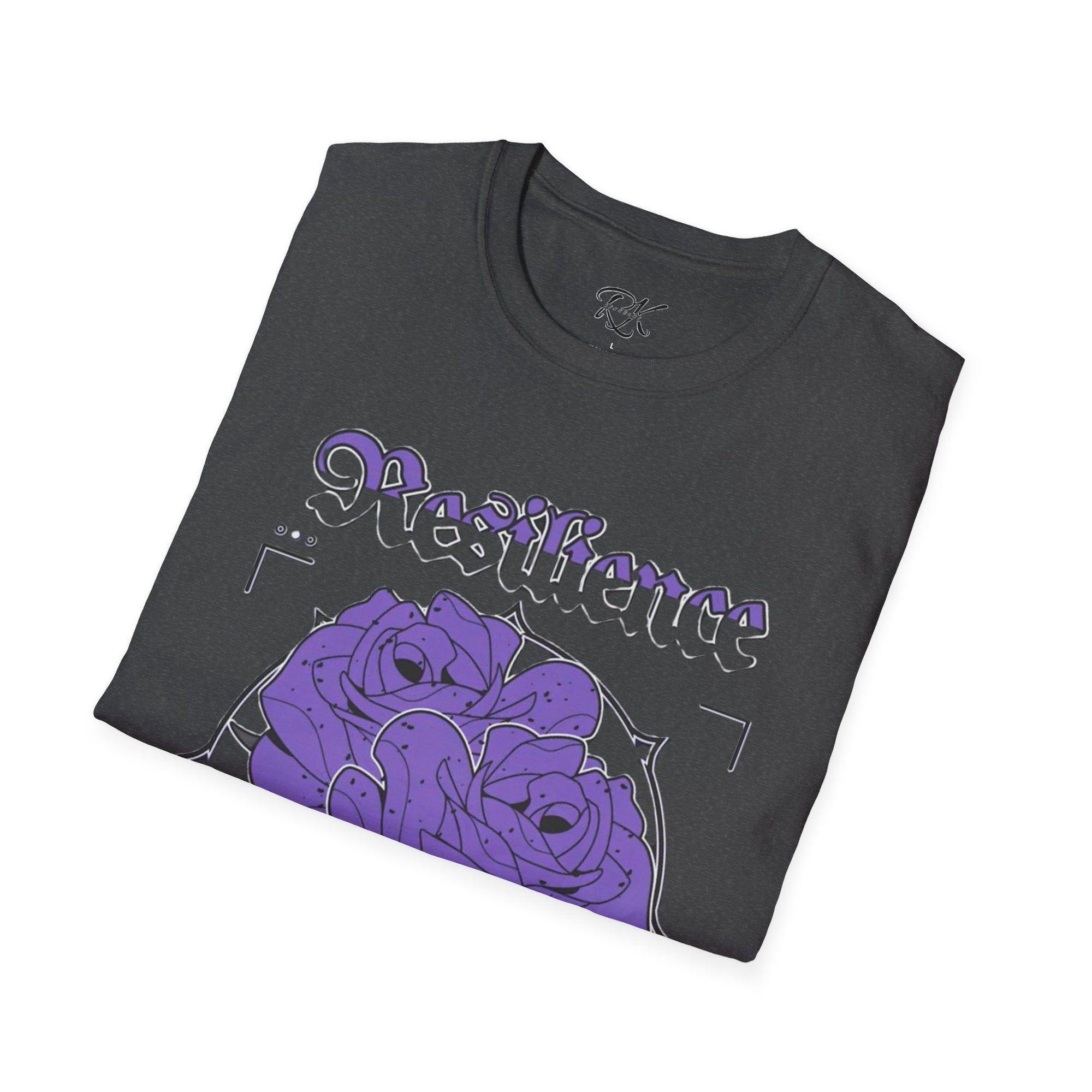 Purple Rose Graphic T-Shirt, Soft Stylish Tee, Unisex Floral Apparel, Gift for Her, Spring Outfit Idea, Vintage Aesthetic Top