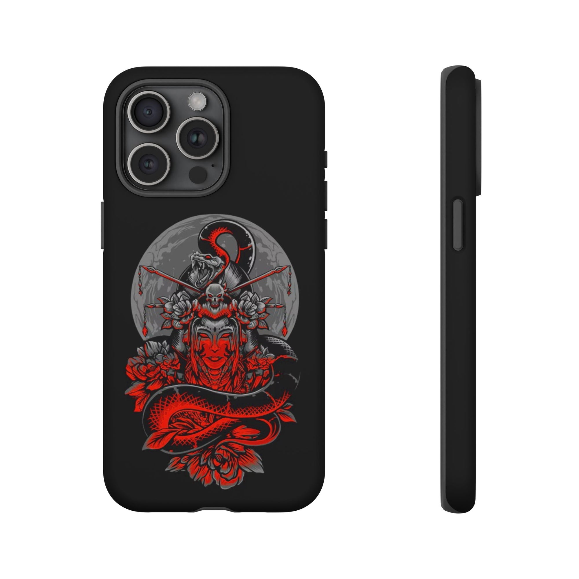Tough Cases for iPhone, Dragon & Warrior Design, Durable Phone Protection, Perfect Gift for Tech Lovers, Unique Gifting