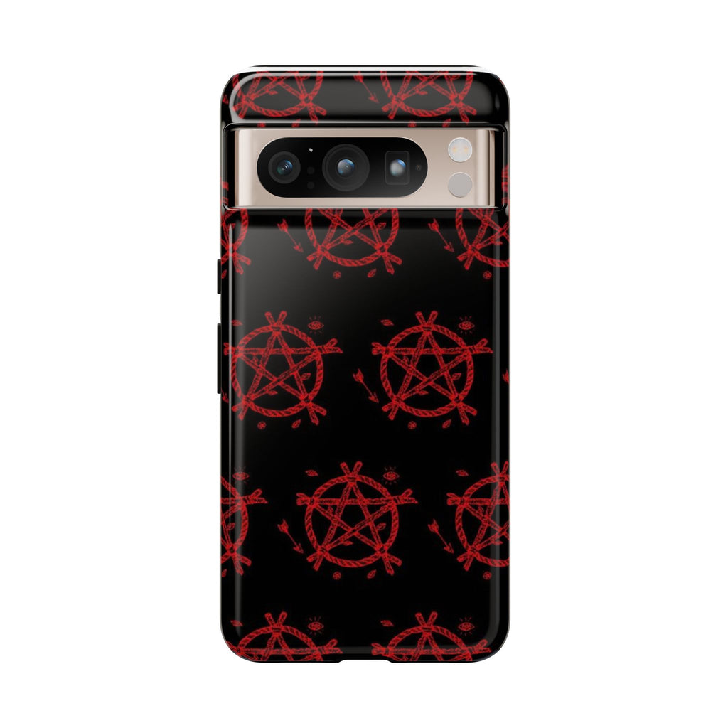 Anarchist iPhone Case, Tough Phone Cover, Punk Style Accessory, Unique Gift for Rebels, Goth Aesthetic Phone Case