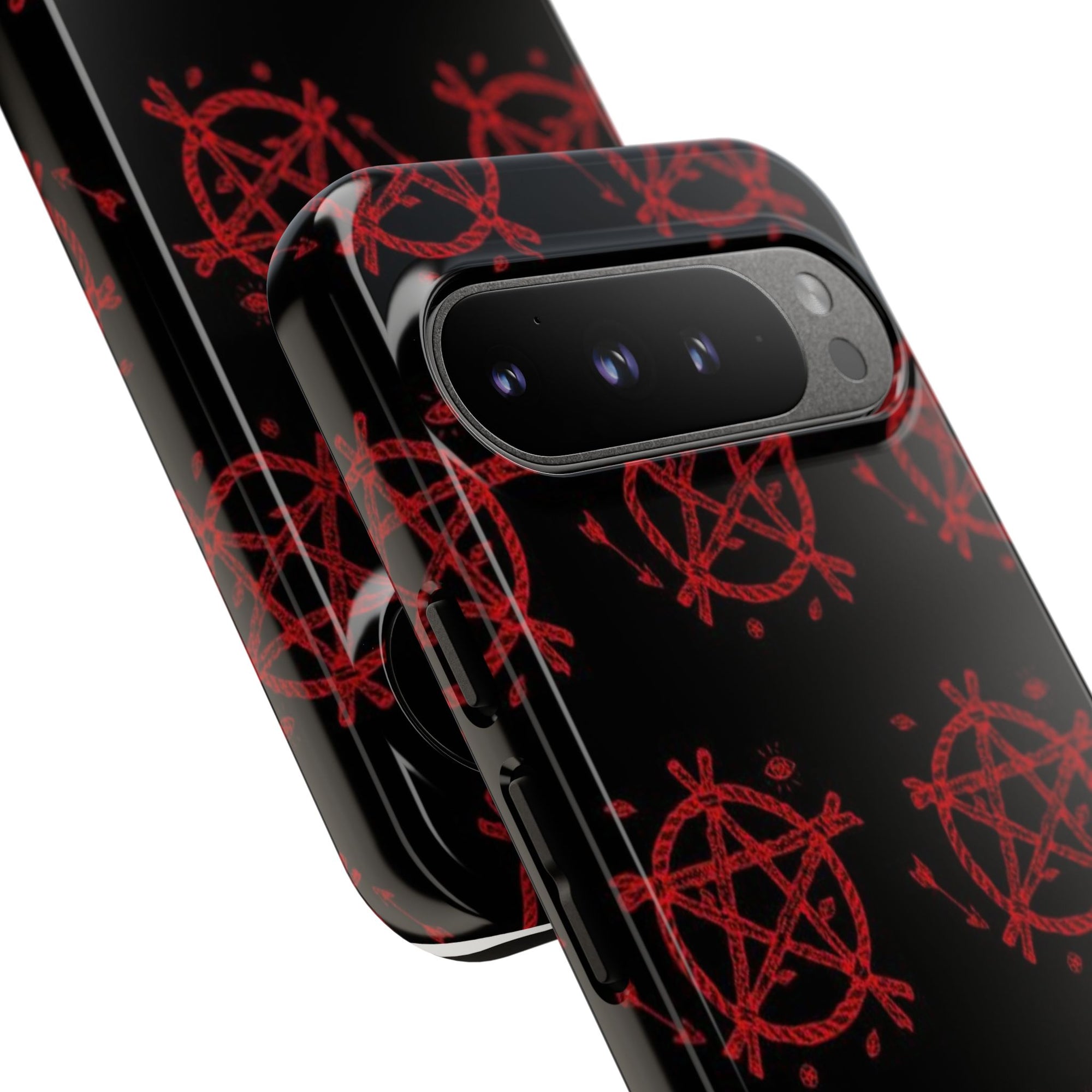 Anarchist iPhone Case, Tough Phone Cover, Punk Style Accessory, Unique Gift for Rebels, Goth Aesthetic Phone Case