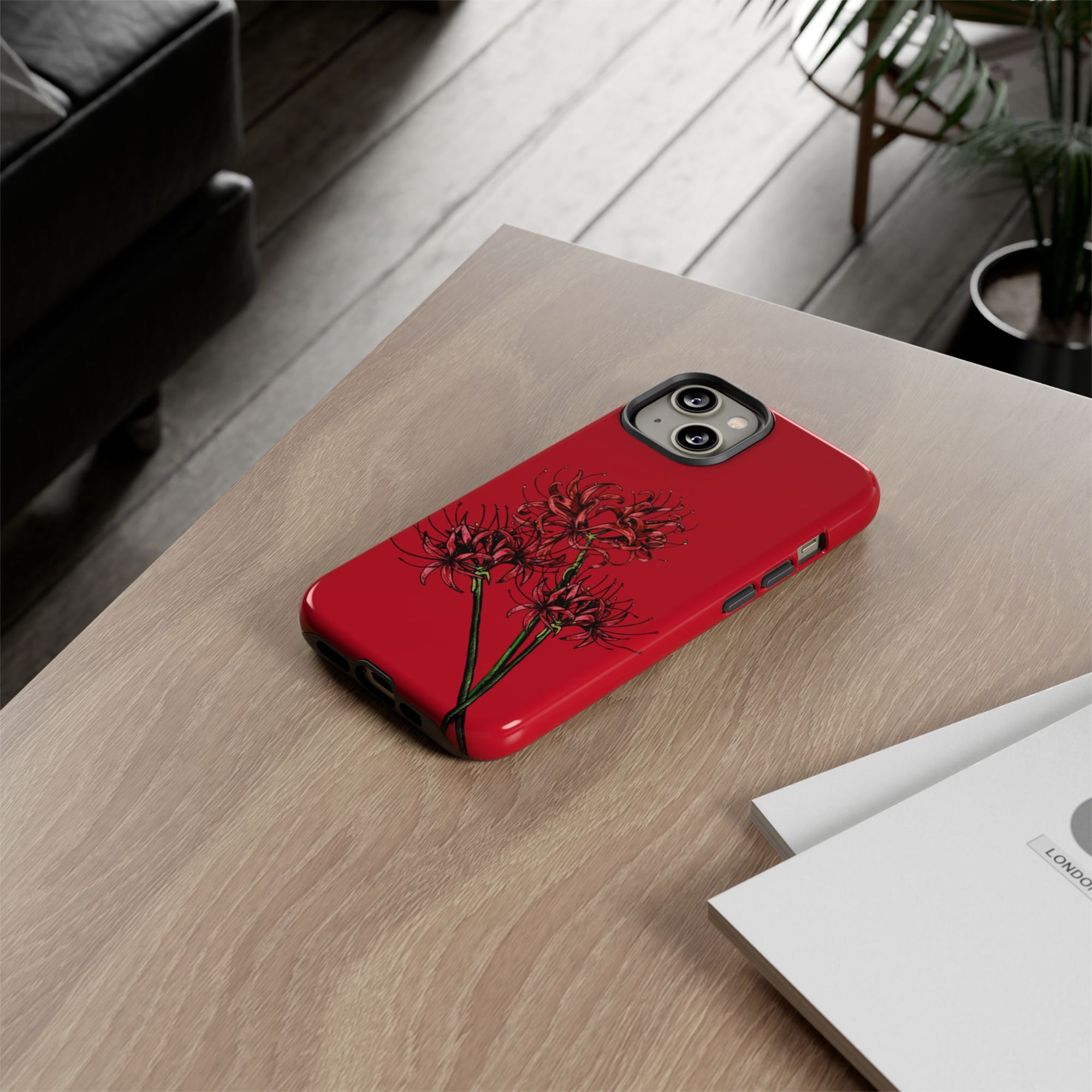 Floral Phone Case, Cute Durable Case for Plants Lovers, Stylish Tech Accessories, Gift for Her, Autumn Decor