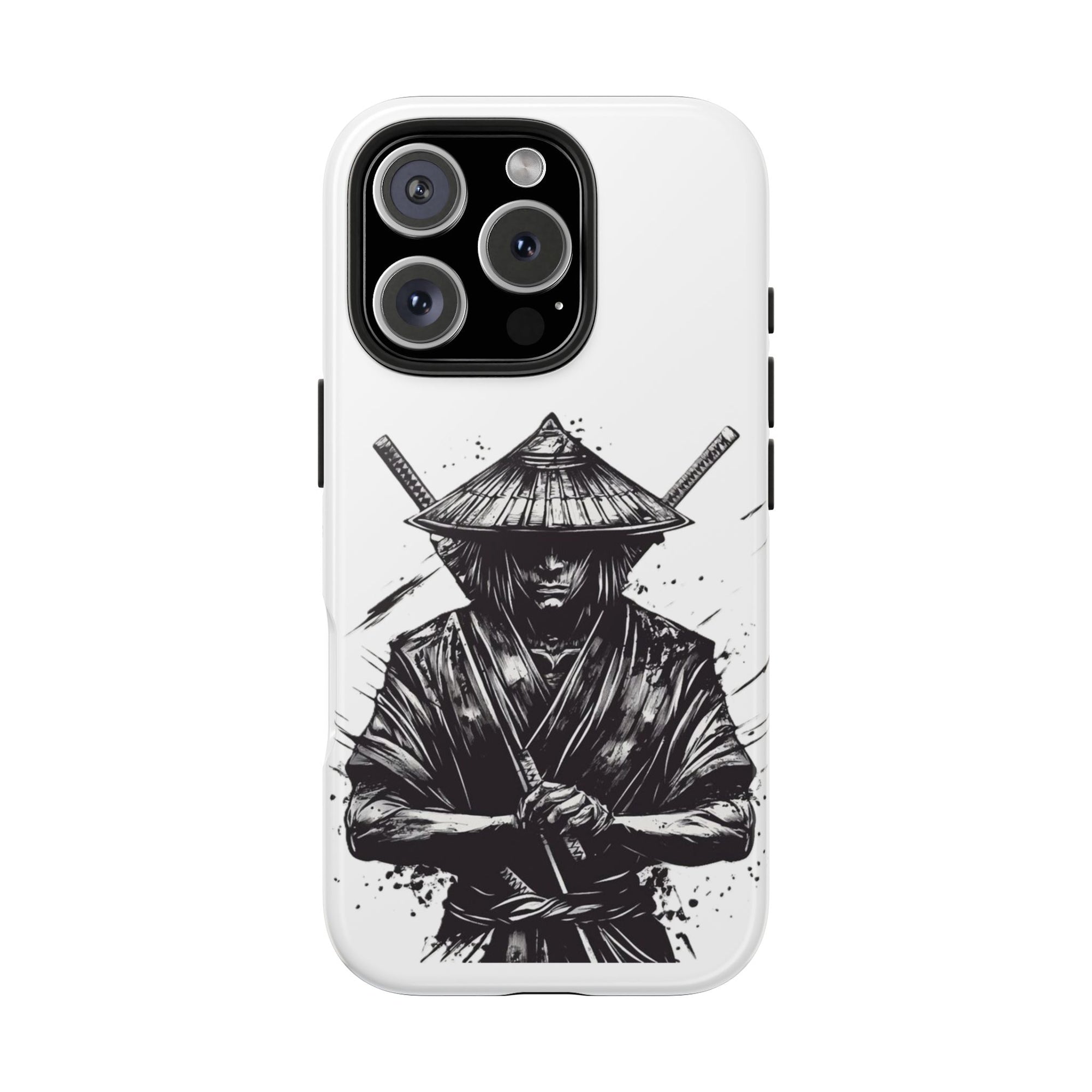 Samurai Tough Phone Cases, Rugged Smartphone Accessories, Durable Covers for Men, Unique Gifts for Him, Japanese Warrior Design