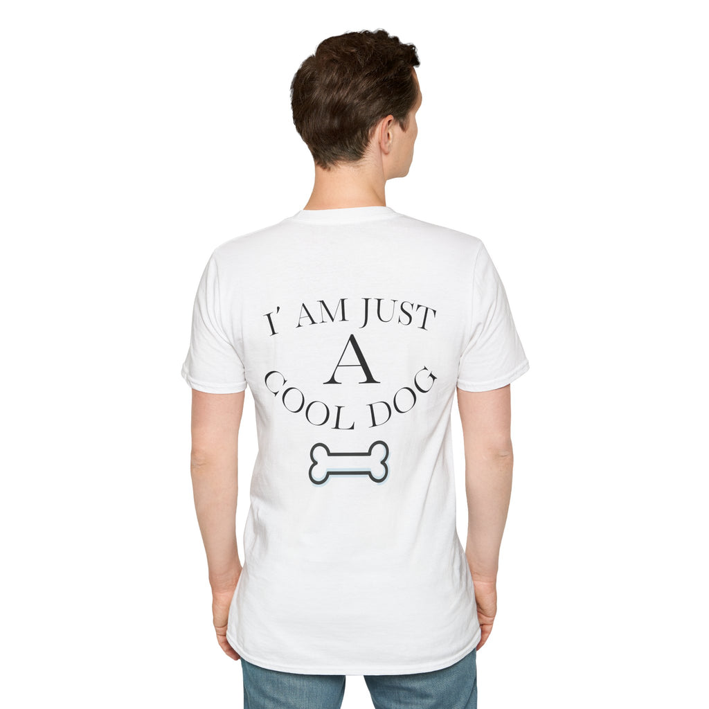 Cool Dog Graphic Tee | Unisex Softstyle T-Shirt, Funny Pet Lover Gift, Dog Dad Shirt, Casual Wear, Gift for Animal Lovers