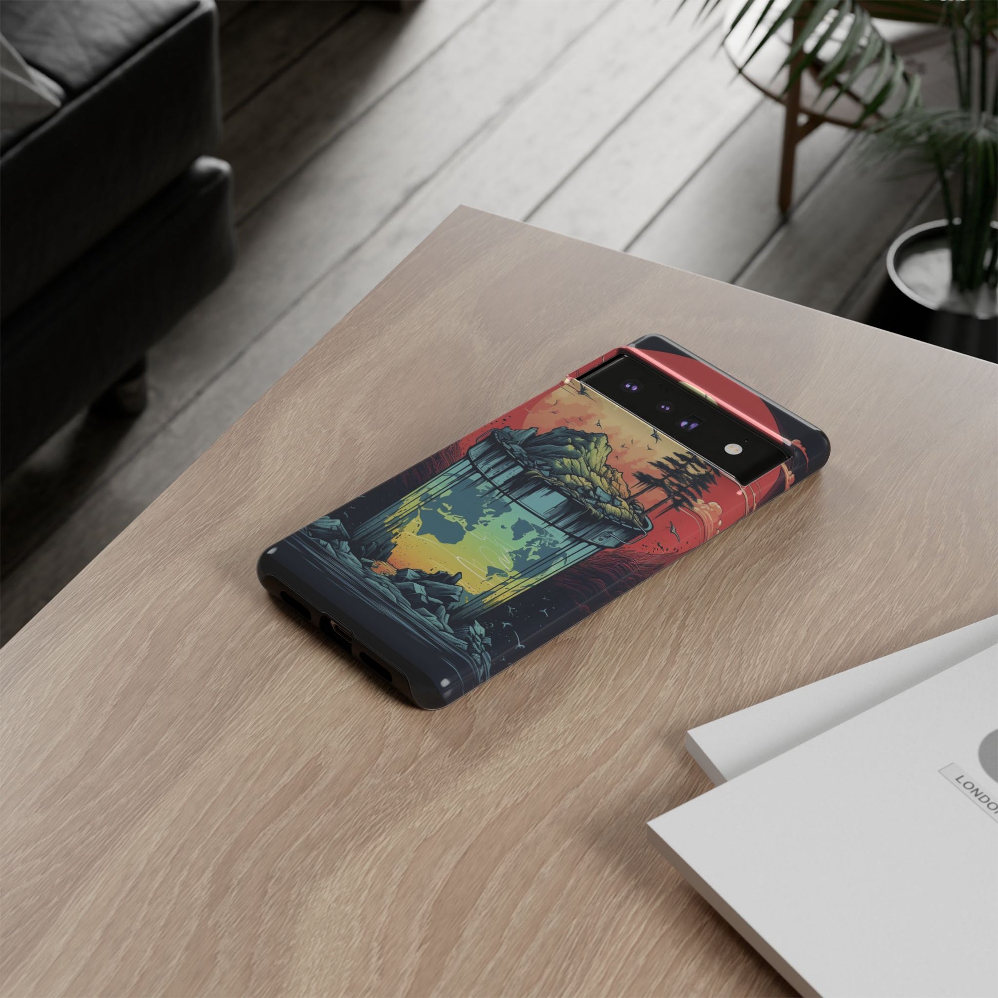 Vibrant Nature-Themed Phone Case, Tough Cases for Adventurers, Eco-Friendly, Trendy Phone Accessory, Great Gift for Nature Lovers