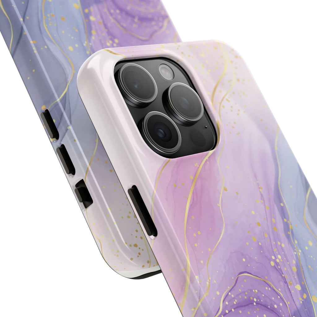 Elegant Abstract Tough Phone Cases for Stylish Protection, Gift for Her, Phone Accessories, Lavender Marble Design, Phone Cover for [...]