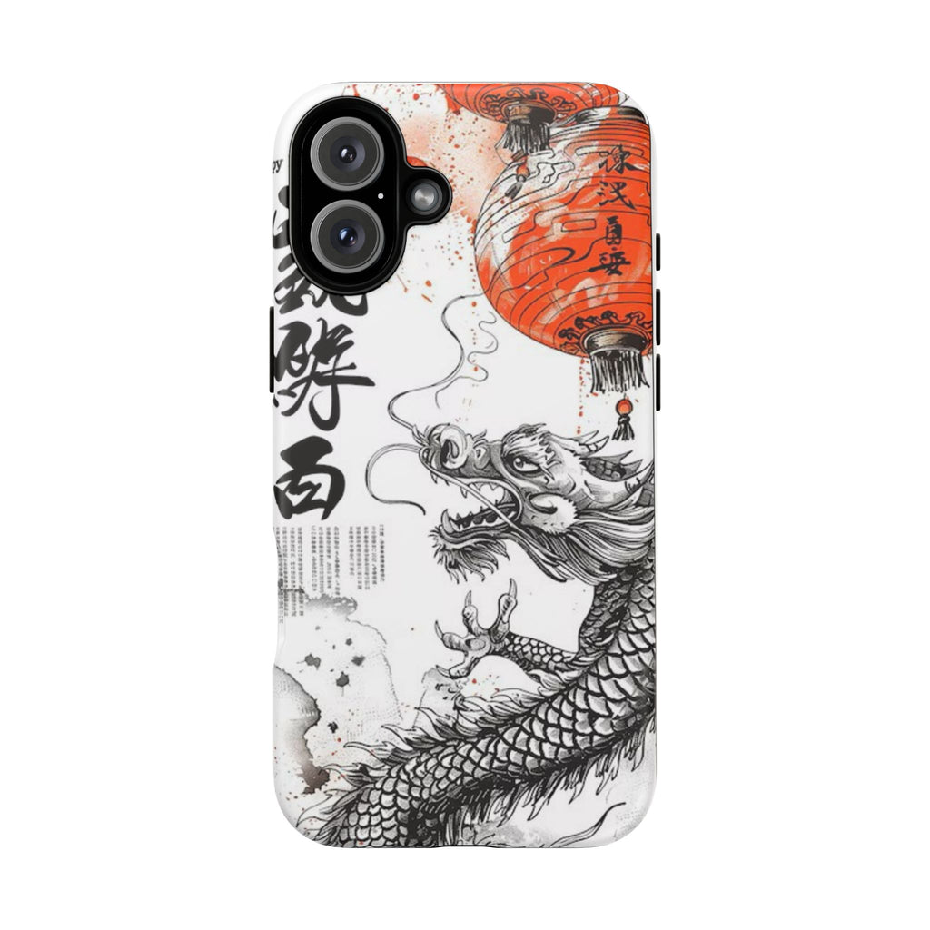 Dragon Design Phone Case, Tough Cases with Chinese Art for Unique Style, Gift for Art Lovers, Phone Protection, Trendy Accessories