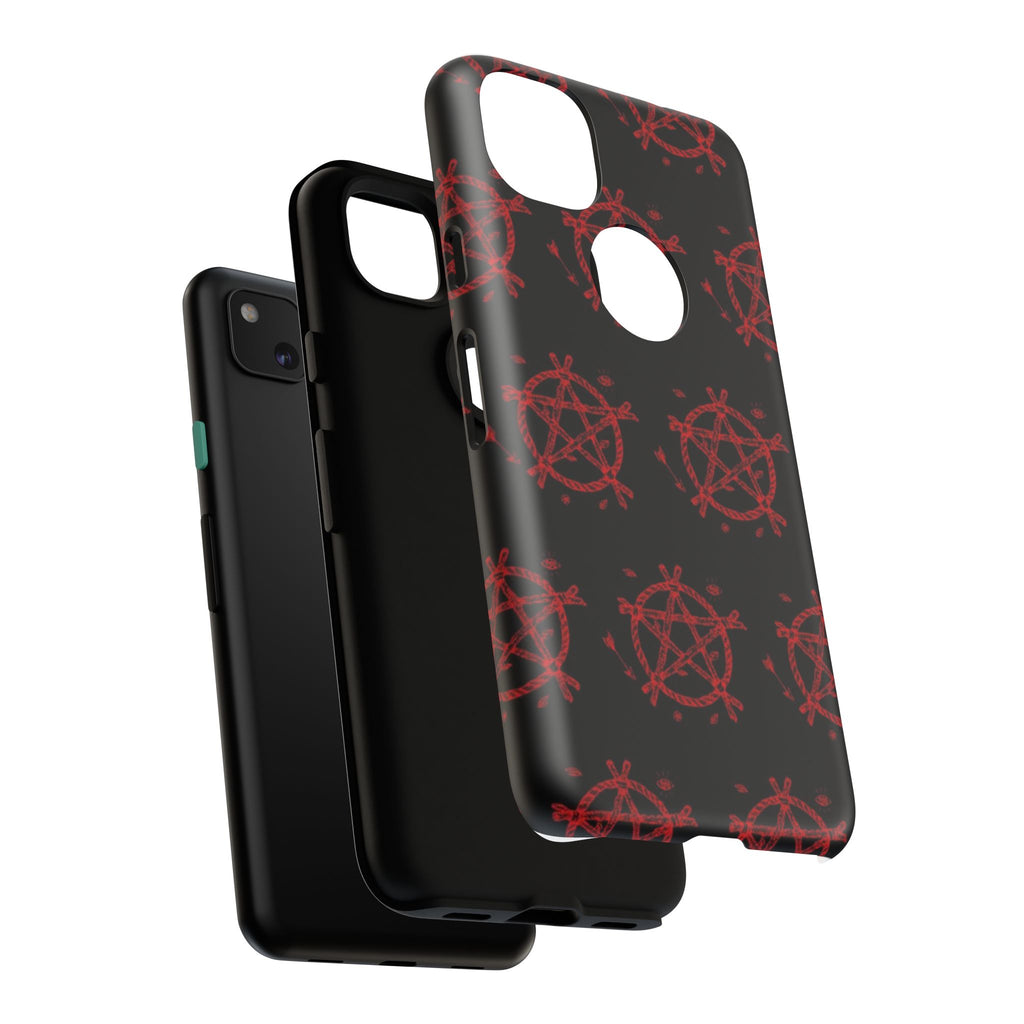 Anarchist iPhone Case, Tough Phone Cover, Punk Style Accessory, Unique Gift for Rebels, Goth Aesthetic Phone Case