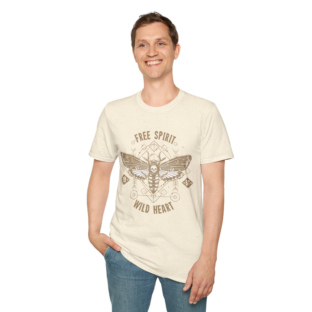 Free Spirit Wild Heart Unisex T-Shirt, Boho Graphic Tee, Nature Lover Shirt, Gift for Adventurers, Casual Wear, Everyday Comfort