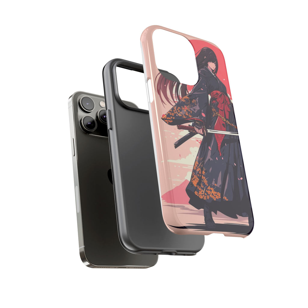 Stylish Phone Case with Warrior Design, Tough Phone Cover for Anime Lovers, Gift for Gamers, Cute Phone Accessories, Unique Tech Gifts