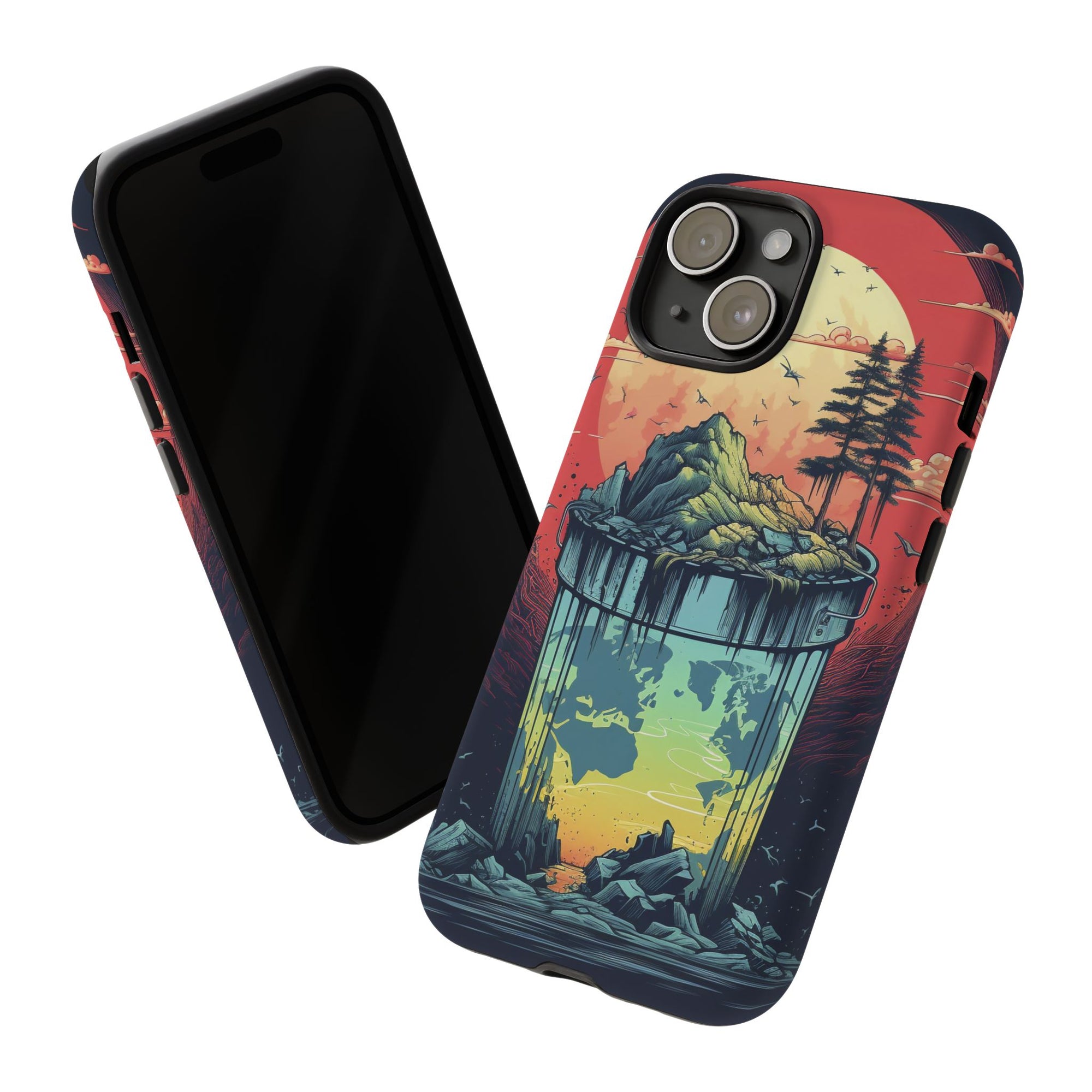 Vibrant Nature-Themed Phone Case, Tough Cases for Adventurers, Eco-Friendly, Trendy Phone Accessory, Great Gift for Nature Lovers