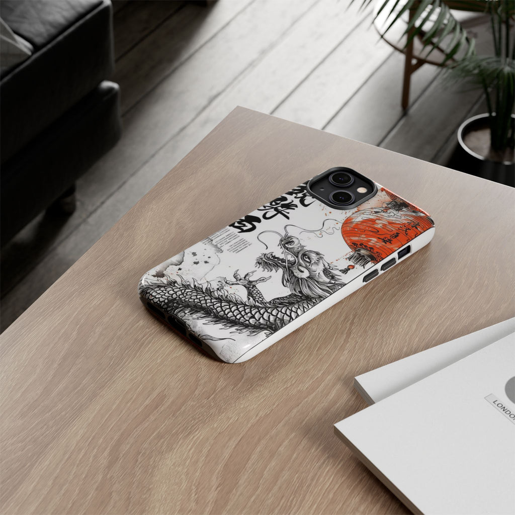 Dragon Design Phone Case, Tough Cases with Chinese Art for Unique Style, Gift for Art Lovers, Phone Protection, Trendy Accessories