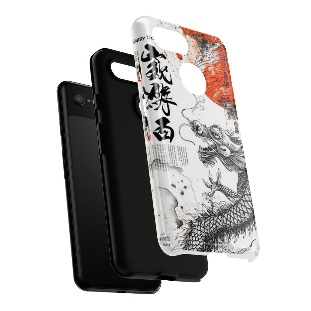 Dragon Design Phone Case, Tough Cases with Chinese Art for Unique Style, Gift for Art Lovers, Phone Protection, Trendy Accessories