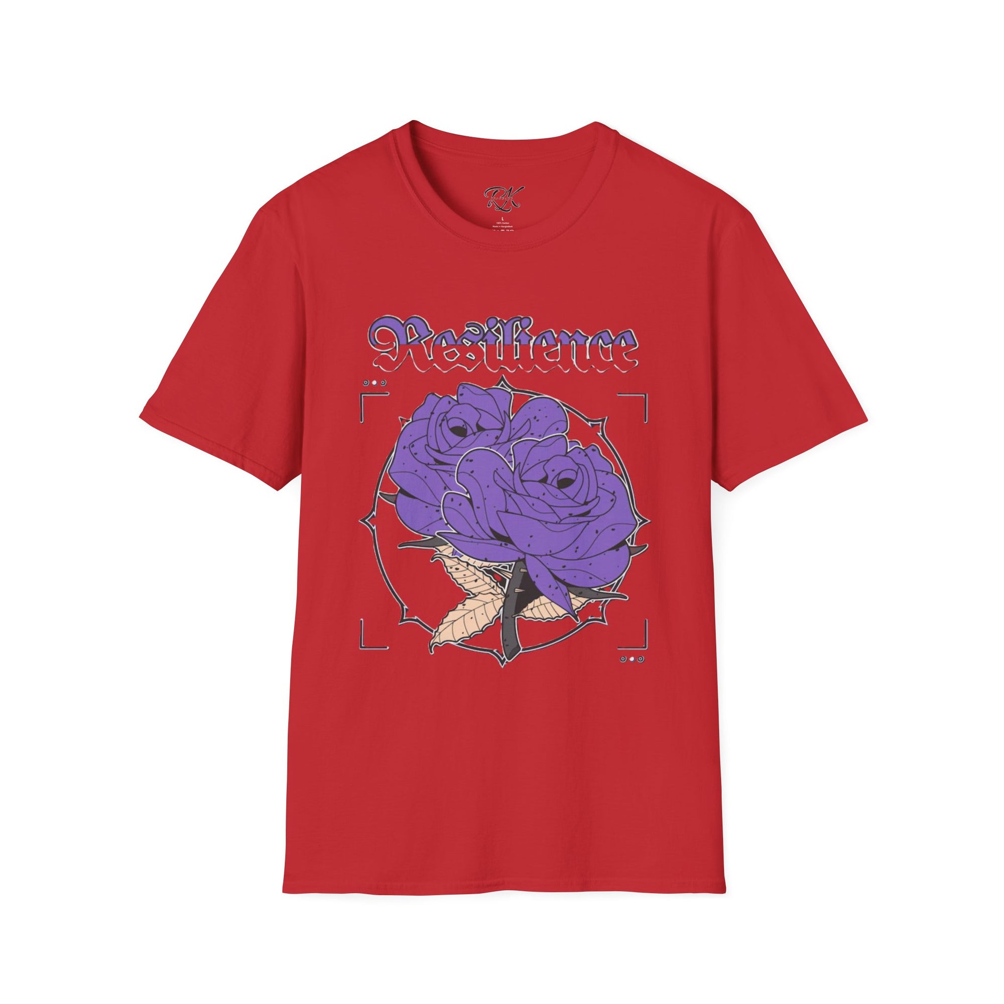 Purple Rose Graphic T-Shirt, Soft Stylish Tee, Unisex Floral Apparel, Gift for Her, Spring Outfit Idea, Vintage Aesthetic Top