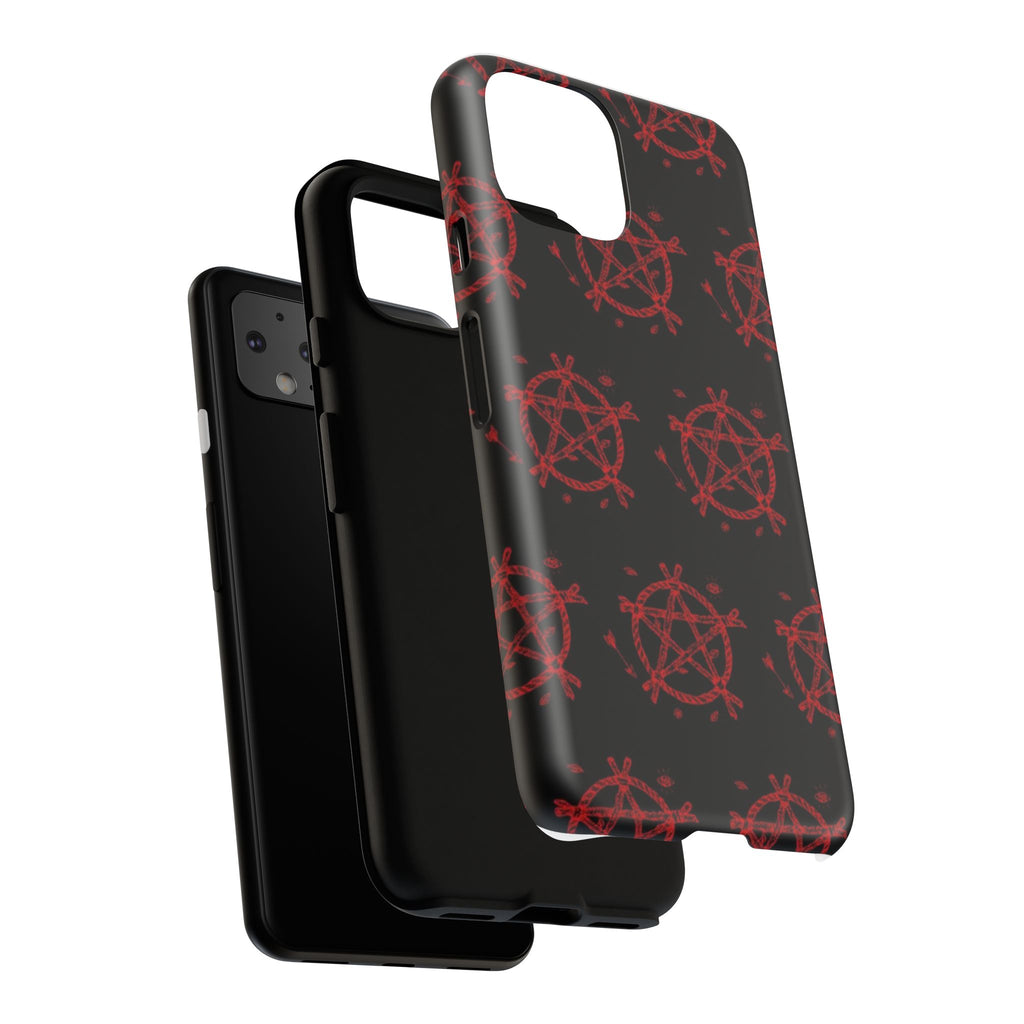 Anarchist iPhone Case, Tough Phone Cover, Punk Style Accessory, Unique Gift for Rebels, Goth Aesthetic Phone Case