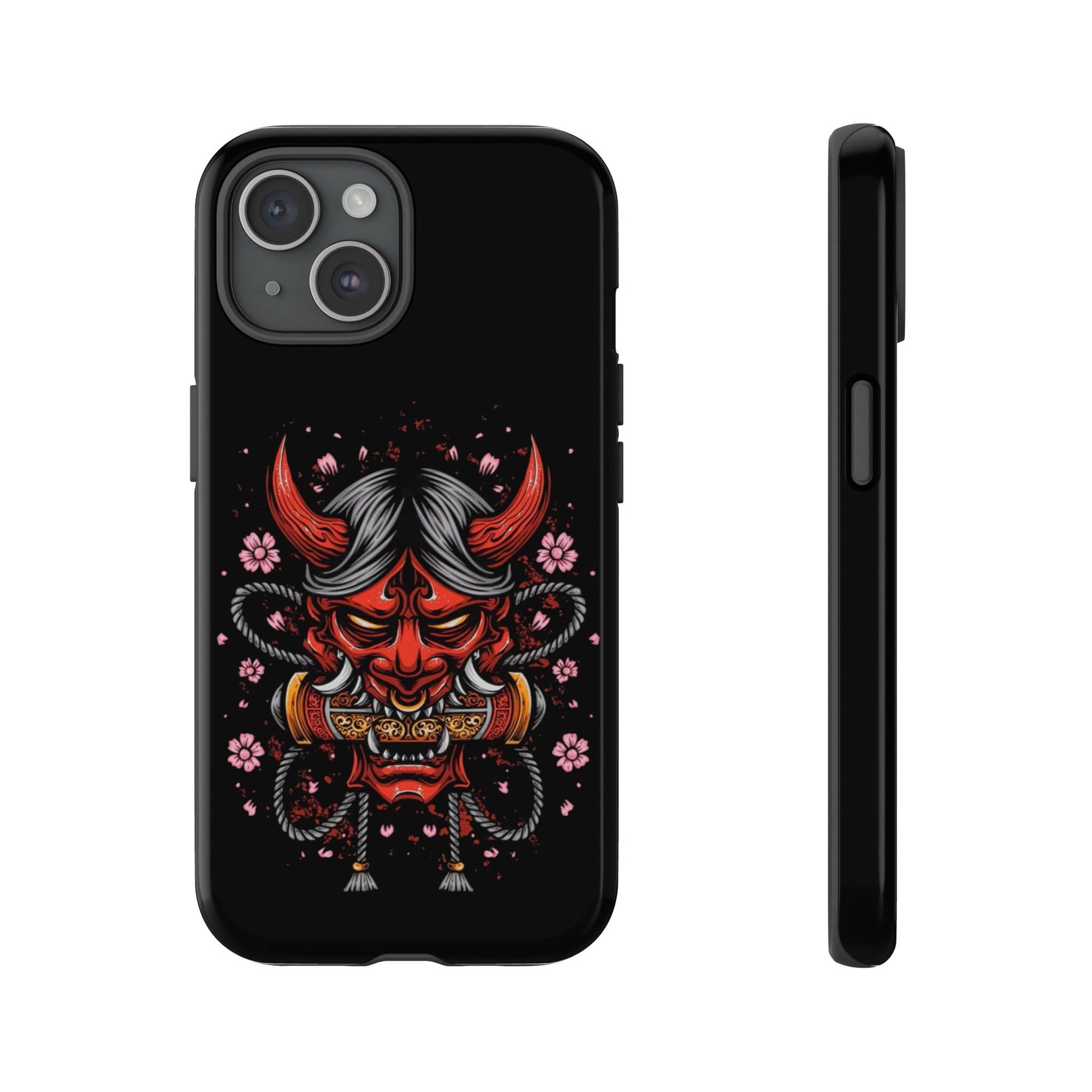 Tough Cases: Fierce Demon Phone Case, Edgy Phone Cover, Protect Your Device, Gift for Anime Fans, Unique Artwork Case