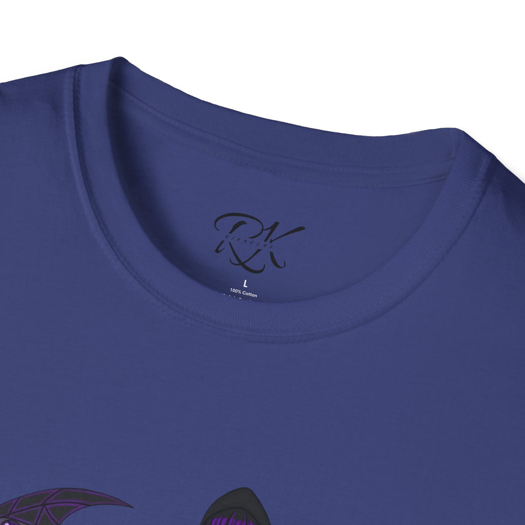 Gothic Fantasy T-Shirt, Unisex Softstyle Tee, Halloween Costume, Creepy Graphic Tee, Gift for Gamers, Unique Graphic Shirt