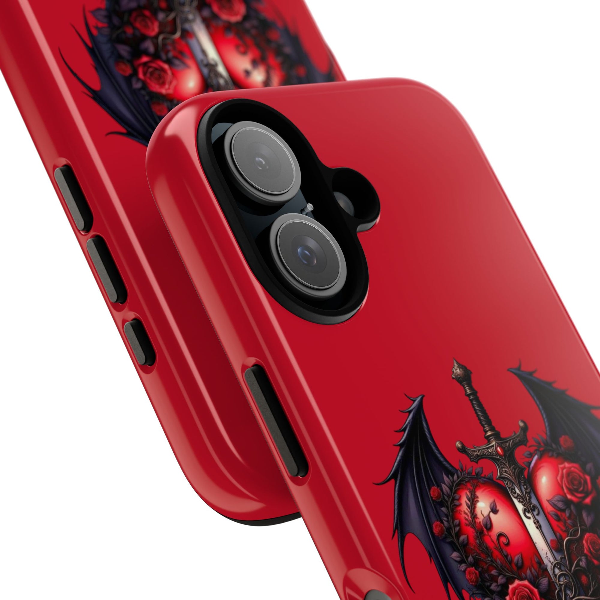 Tough Cases - Gothic Heart Phone Case, Edgy Accessories for Him, Unique Gifts for Her, Valentine's Day, Birthday, Artsy Phone Cover
