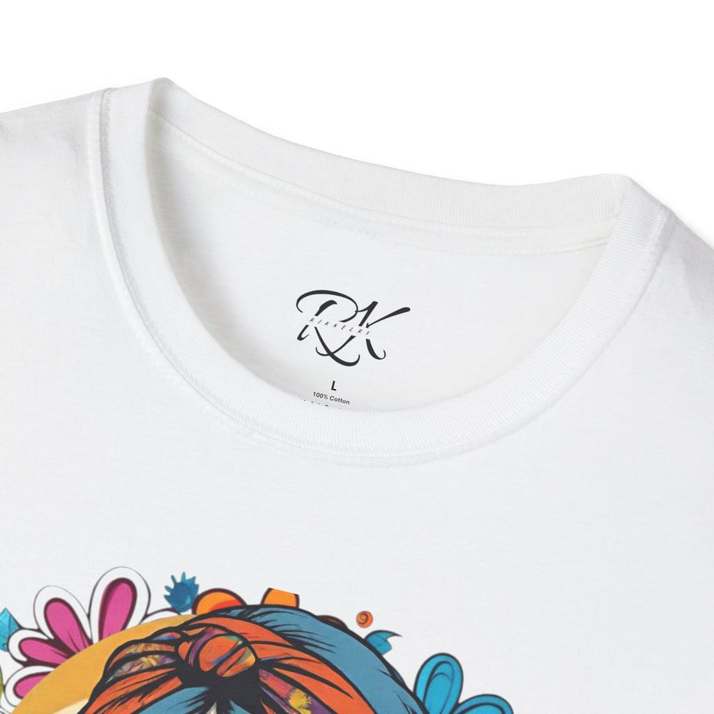Bohemian Floral T-Shirt, Hippie Shirt, Peace Sign Tee, Gift for Festival Lovers, Artistic Apparel, Unisex Graphic Tee