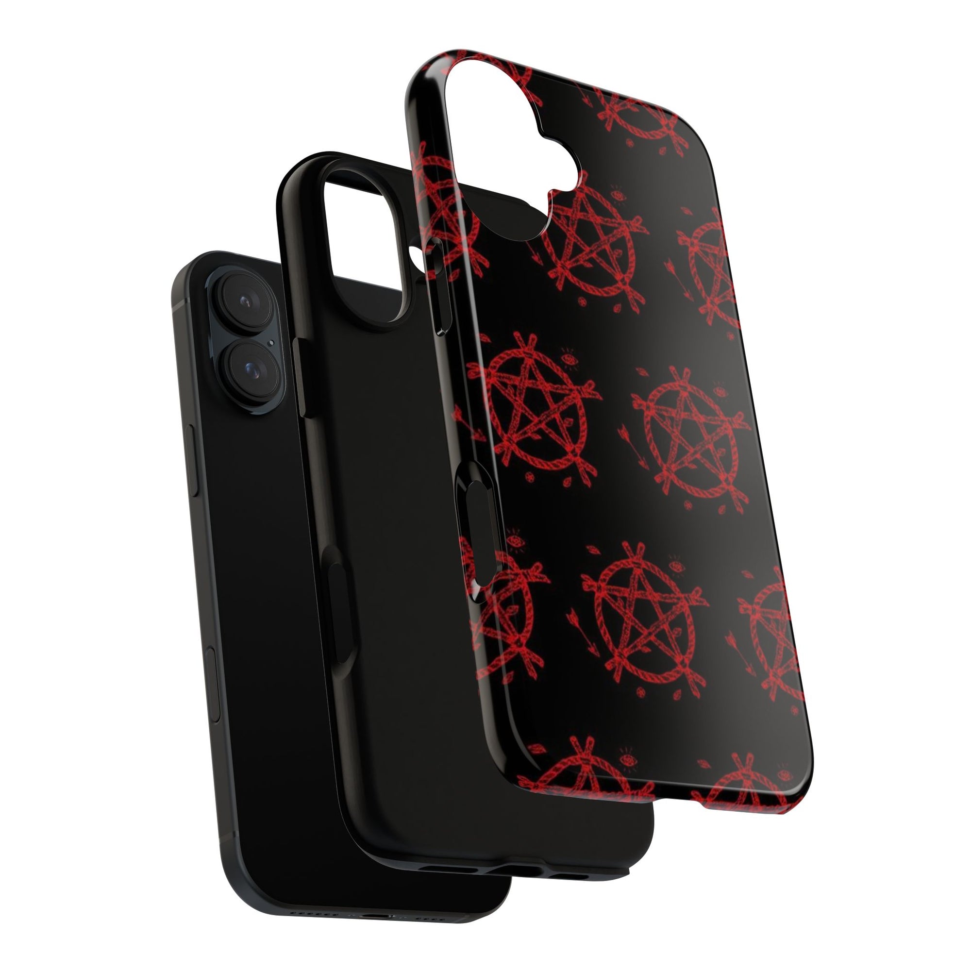 Anarchist iPhone Case, Tough Phone Cover, Punk Style Accessory, Unique Gift for Rebels, Goth Aesthetic Phone Case