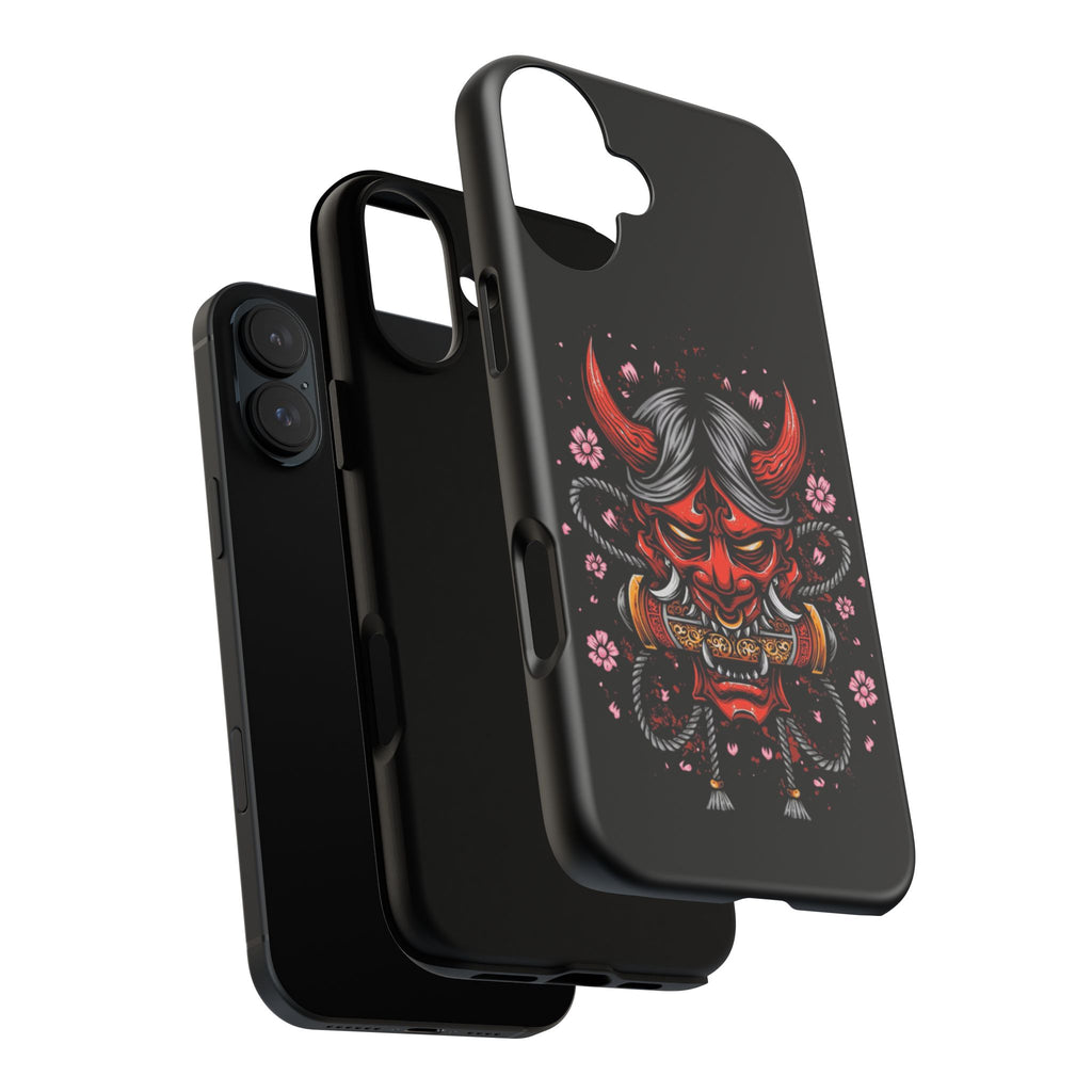 Tough Cases: Fierce Demon Phone Case, Edgy Phone Cover, Protect Your Device, Gift for Anime Fans, Unique Artwork Case