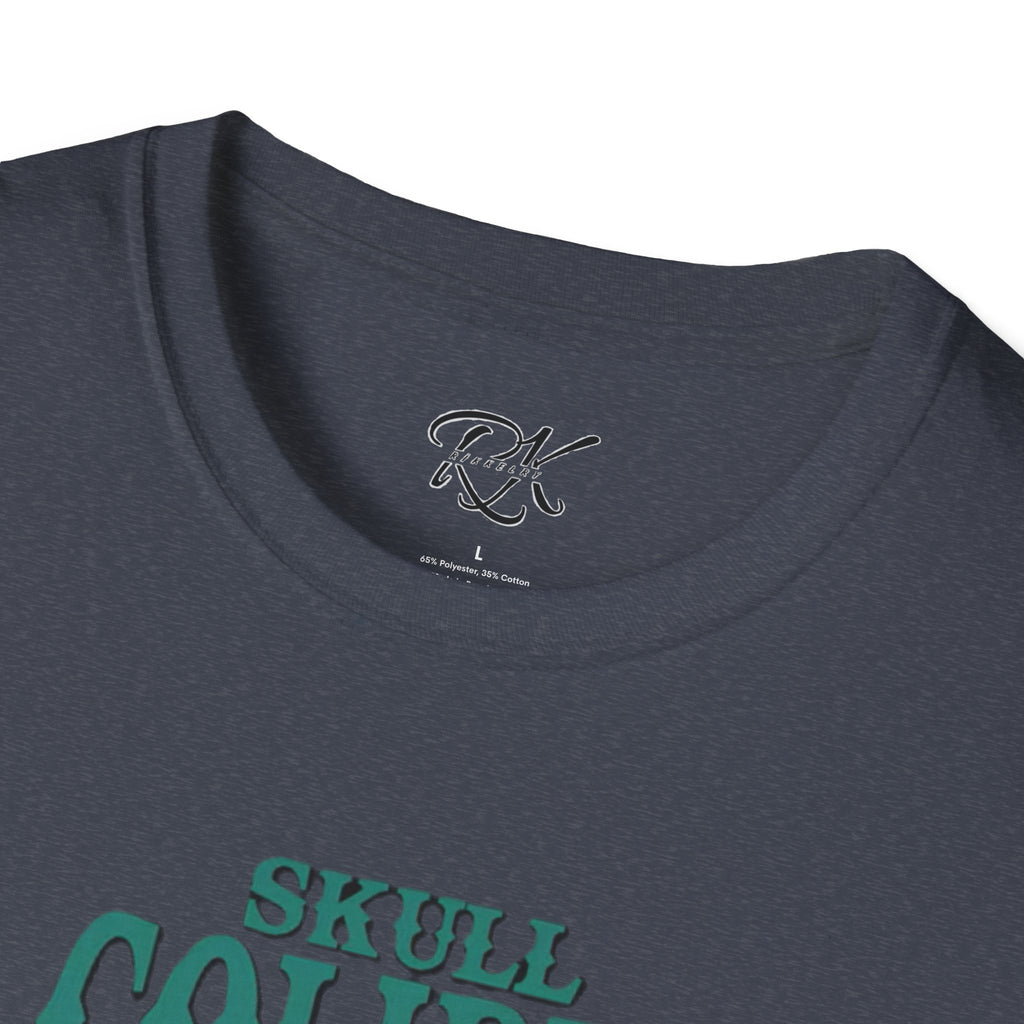 Skull & Roses Unisex T-Shirt, Casual Graphic Tee, Boho Shirt, Unique Gift, Festival Wear, Everyday Style