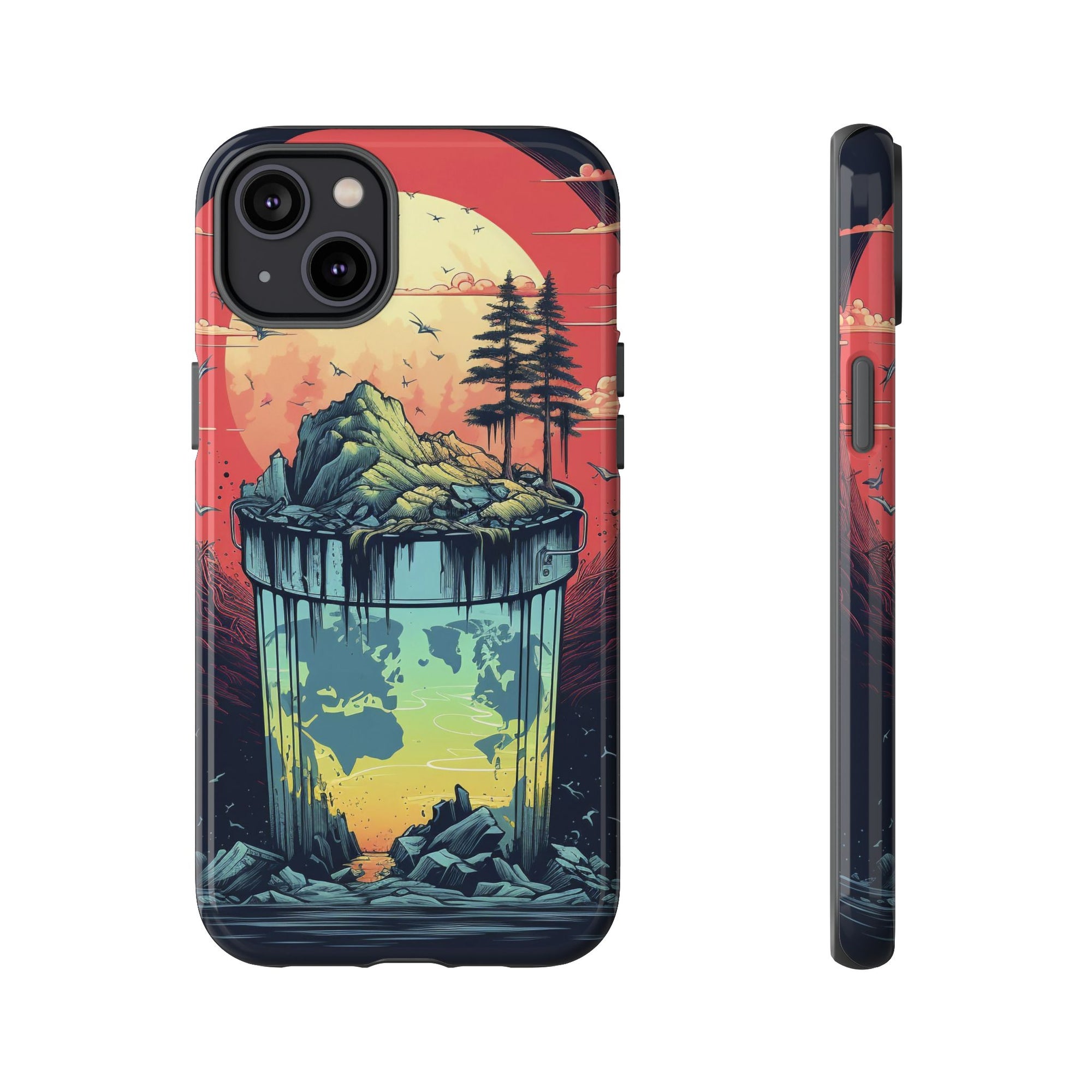 Vibrant Nature-Themed Phone Case, Tough Cases for Adventurers, Eco-Friendly, Trendy Phone Accessory, Great Gift for Nature Lovers