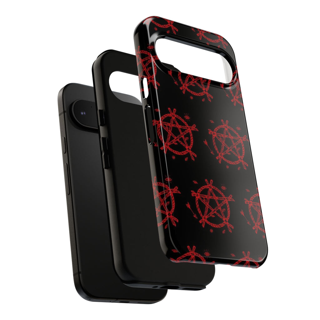 Anarchist iPhone Case, Tough Phone Cover, Punk Style Accessory, Unique Gift for Rebels, Goth Aesthetic Phone Case