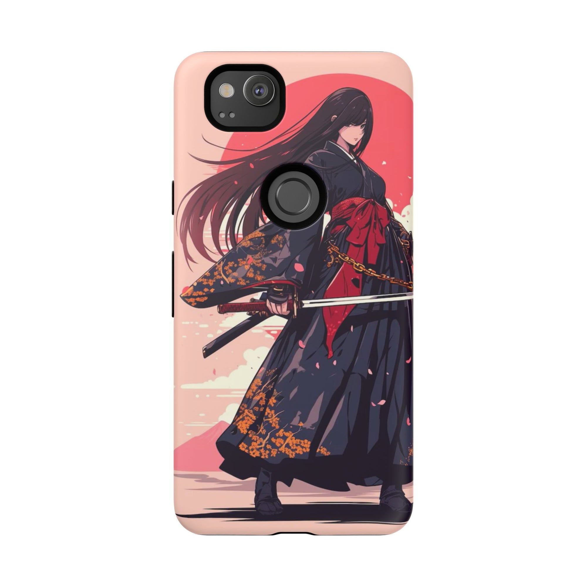 Stylish Phone Case with Warrior Design, Tough Phone Cover for Anime Lovers, Gift for Gamers, Cute Phone Accessories, Unique Tech Gifts