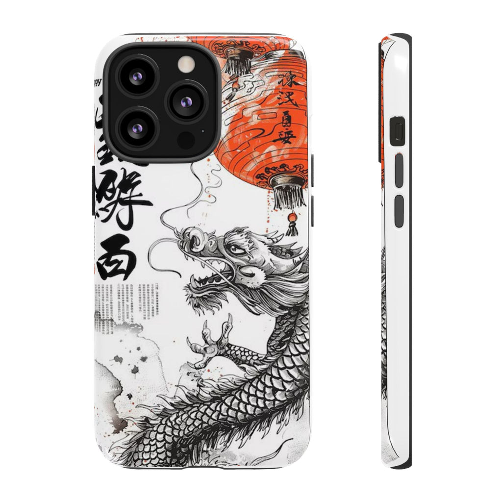 Dragon Design Phone Case, Tough Cases with Chinese Art for Unique Style, Gift for Art Lovers, Phone Protection, Trendy Accessories