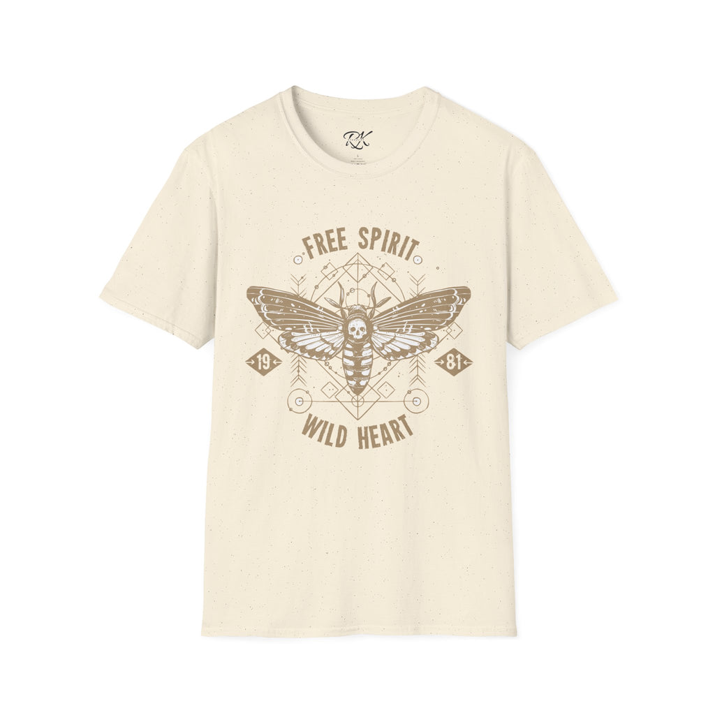 Free Spirit Wild Heart Unisex T-Shirt, Boho Graphic Tee, Nature Lover Shirt, Gift for Adventurers, Casual Wear, Everyday Comfort