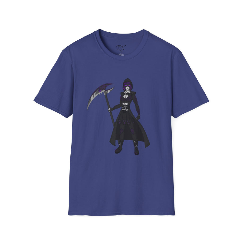 Gothic Fantasy T-Shirt, Unisex Softstyle Tee, Halloween Costume, Creepy Graphic Tee, Gift for Gamers, Unique Graphic Shirt