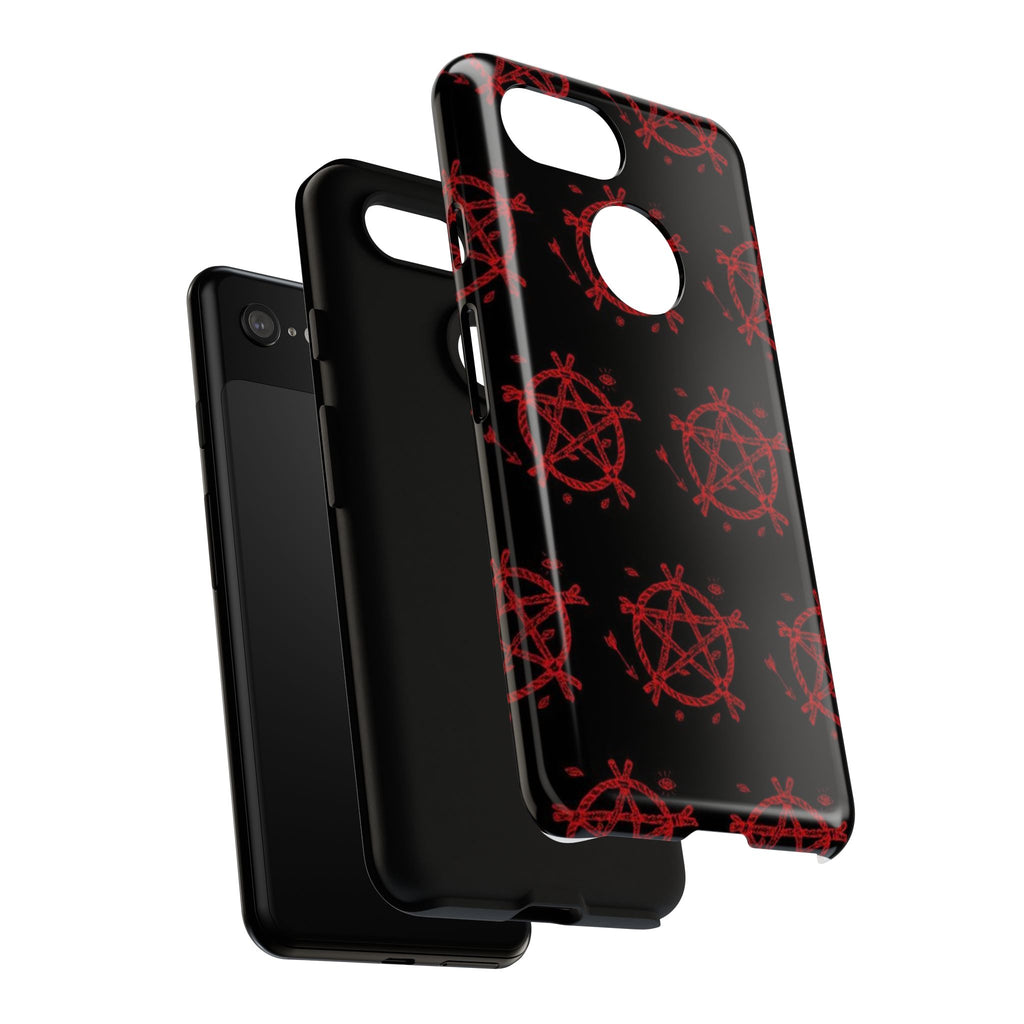 Anarchist iPhone Case, Tough Phone Cover, Punk Style Accessory, Unique Gift for Rebels, Goth Aesthetic Phone Case