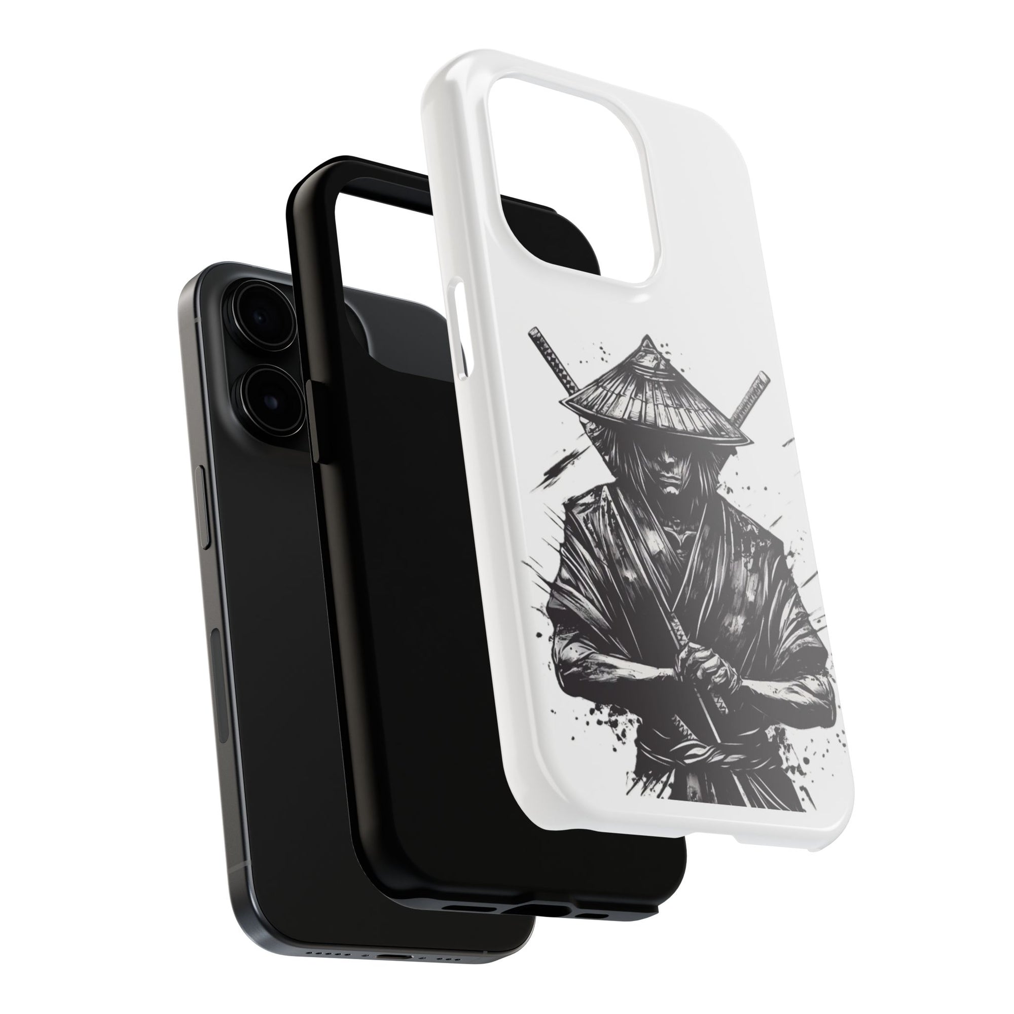 Samurai Tough Phone Cases, Rugged Smartphone Accessories, Durable Covers for Men, Unique Gifts for Him, Japanese Warrior Design