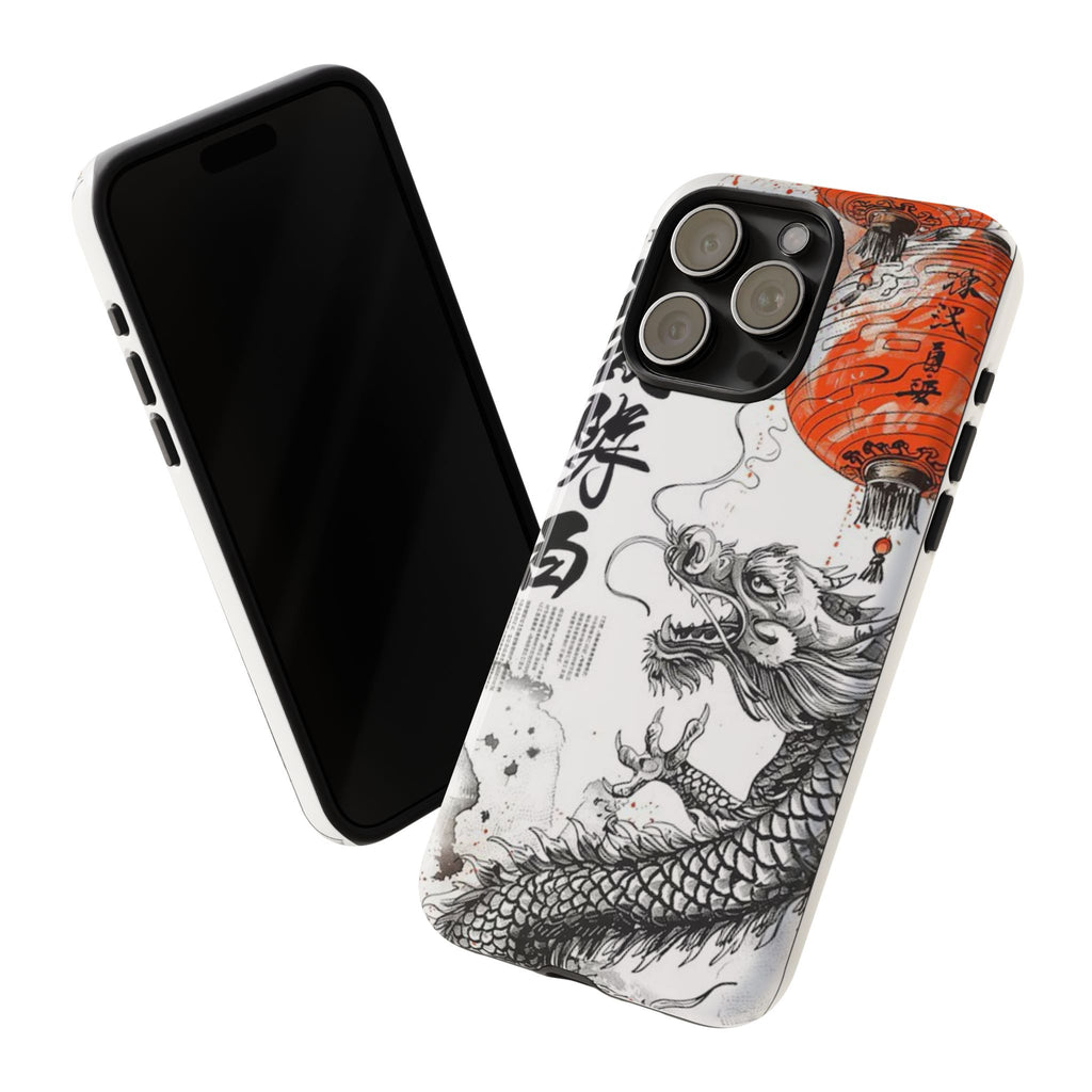 Dragon Design Phone Case, Tough Cases with Chinese Art for Unique Style, Gift for Art Lovers, Phone Protection, Trendy Accessories