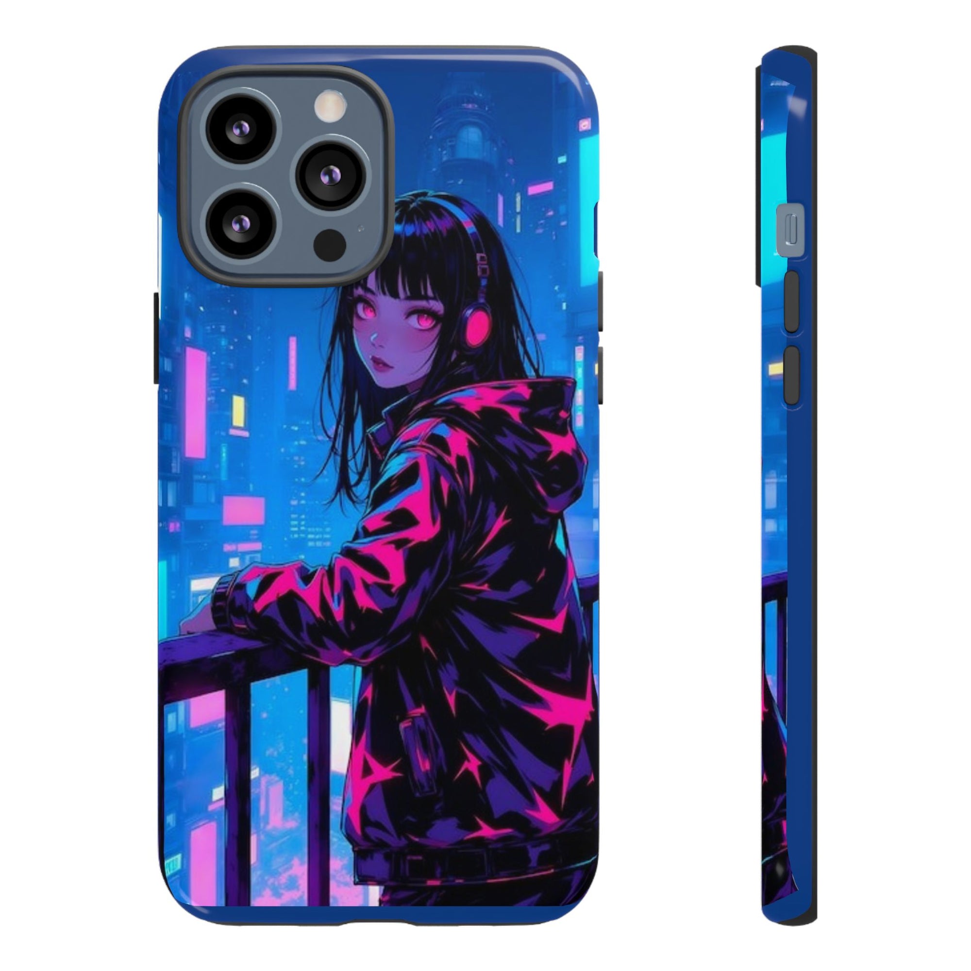 Futuristic Phone Case, Cyberpunk Aesthetic, Tough Phone Cover, Urban Style, Gift for Tech Lovers, Unique Phone Accessories, Streetwear [...]