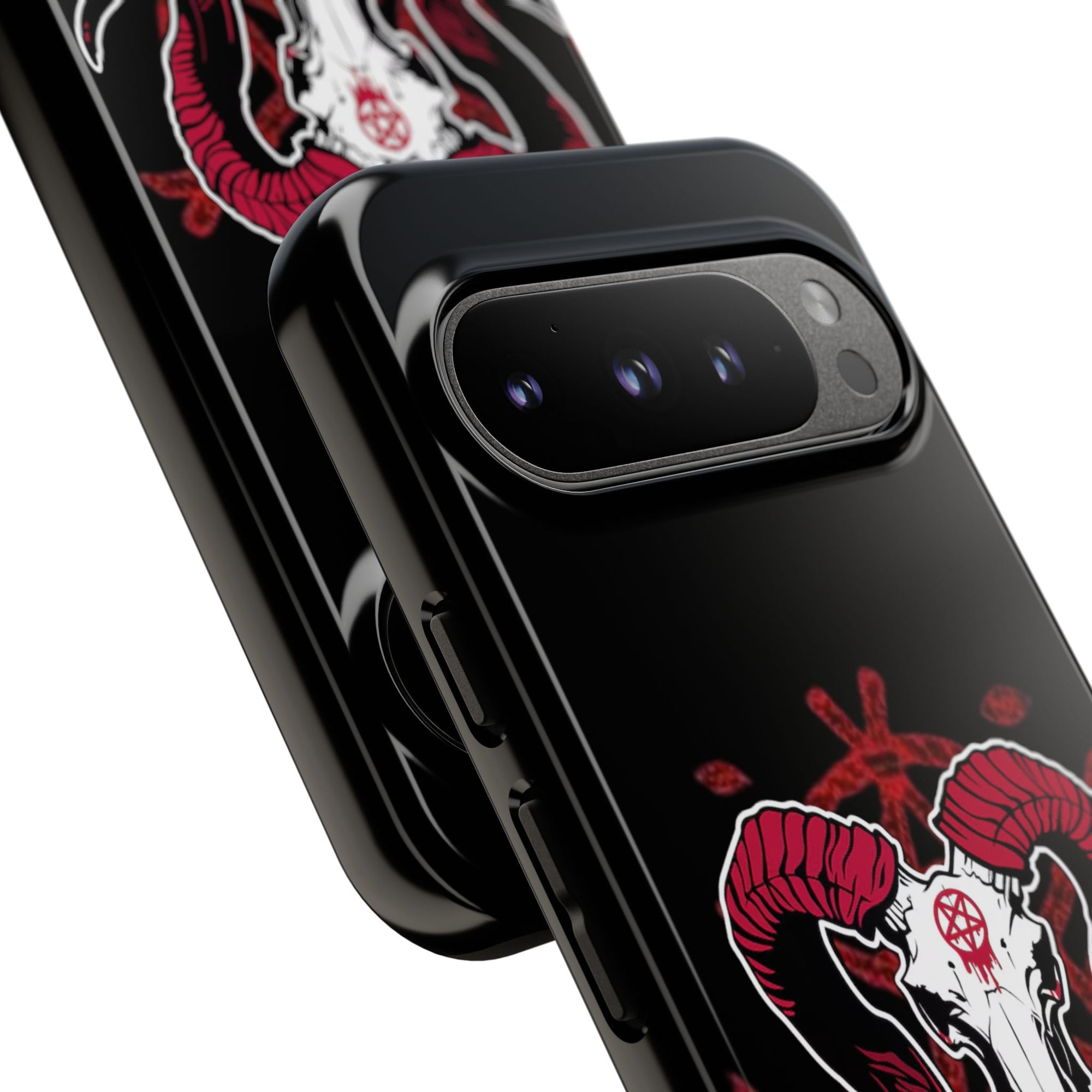 Tough Cases: Dark Aesthetic Phone Case, Gothic Phone Cover, Unique Gift for Him, Occult Design, Animal Skull Artwork, Halloween Decor