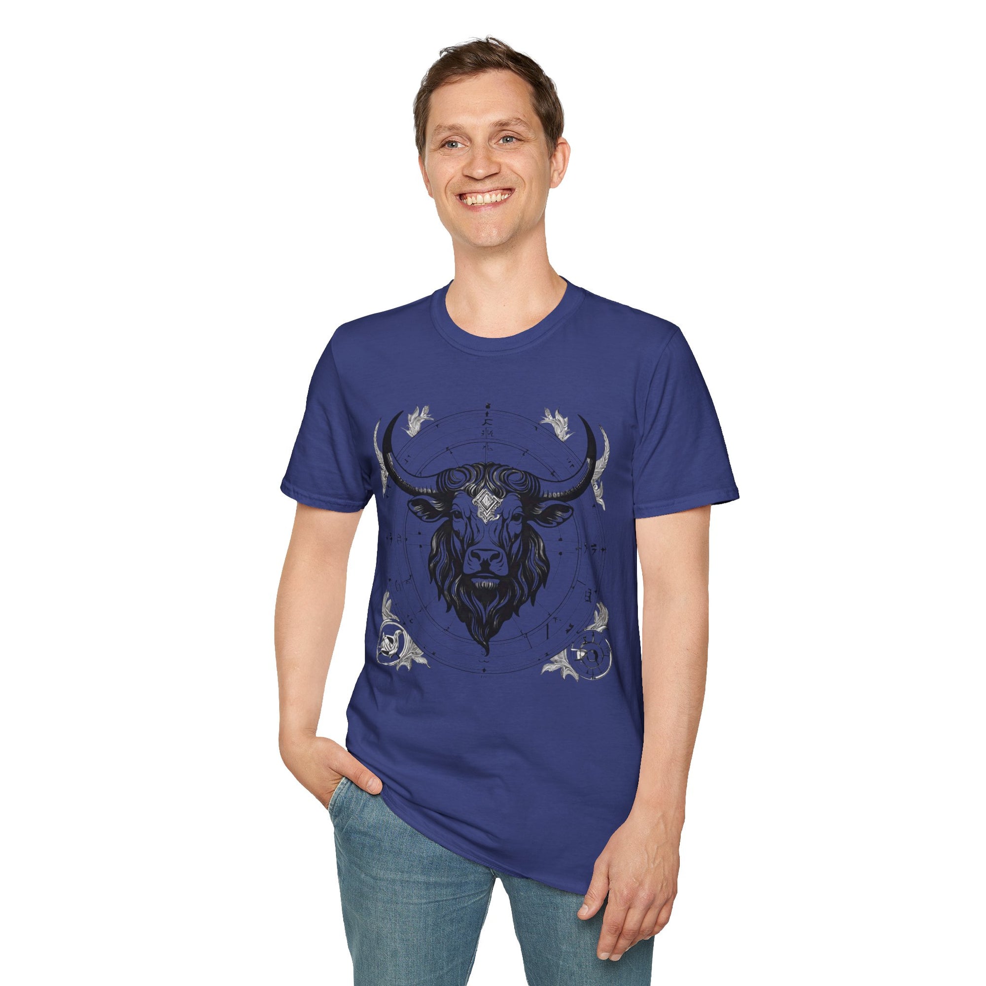 Taurus Zodiac T-Shirt, Astrology Tee, Horoscope Gift, Unisex Softstyle Shirt, Birthday Apparel, Taurus Constellation Top