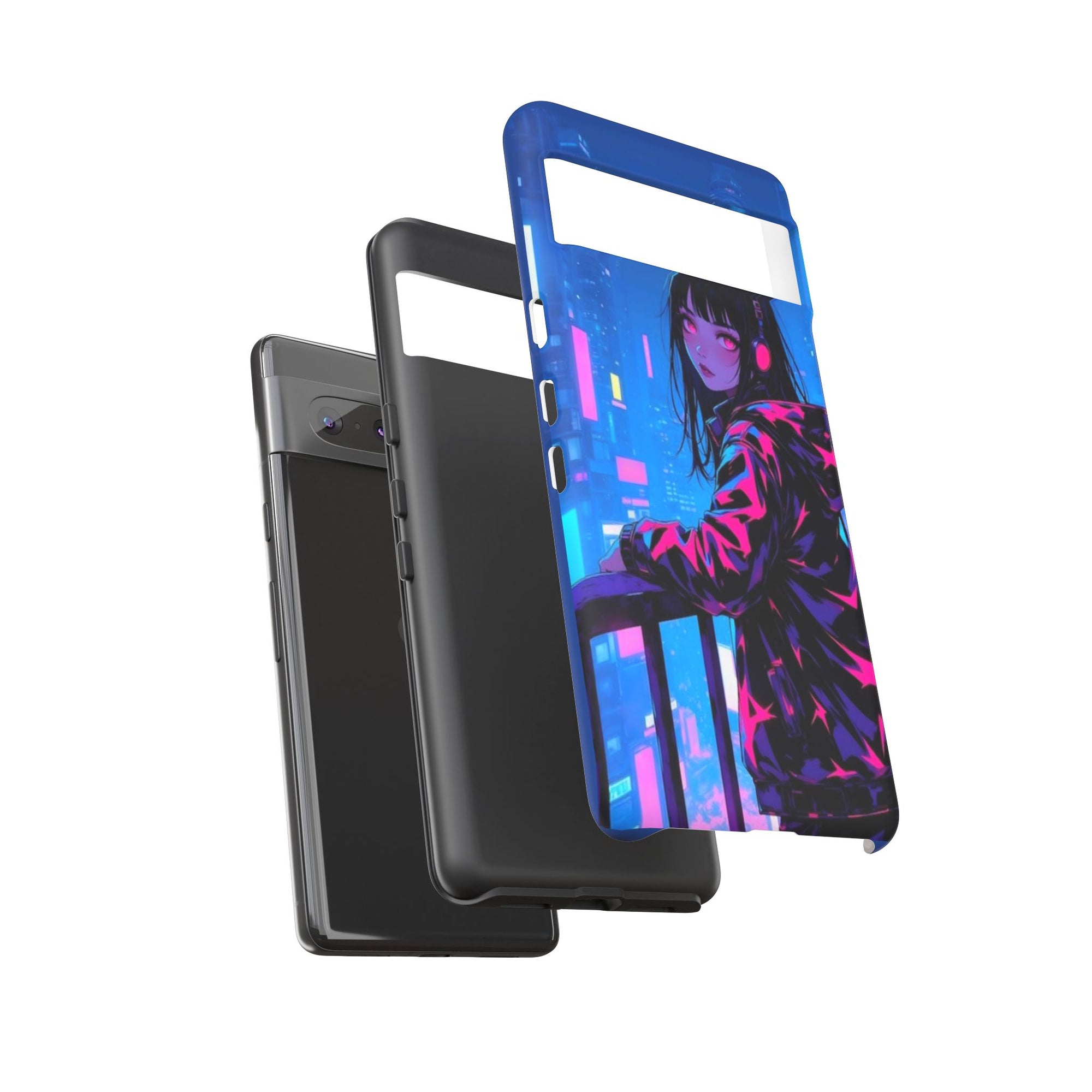 Futuristic Phone Case, Cyberpunk Aesthetic, Tough Phone Cover, Urban Style, Gift for Tech Lovers, Unique Phone Accessories, Streetwear [...]