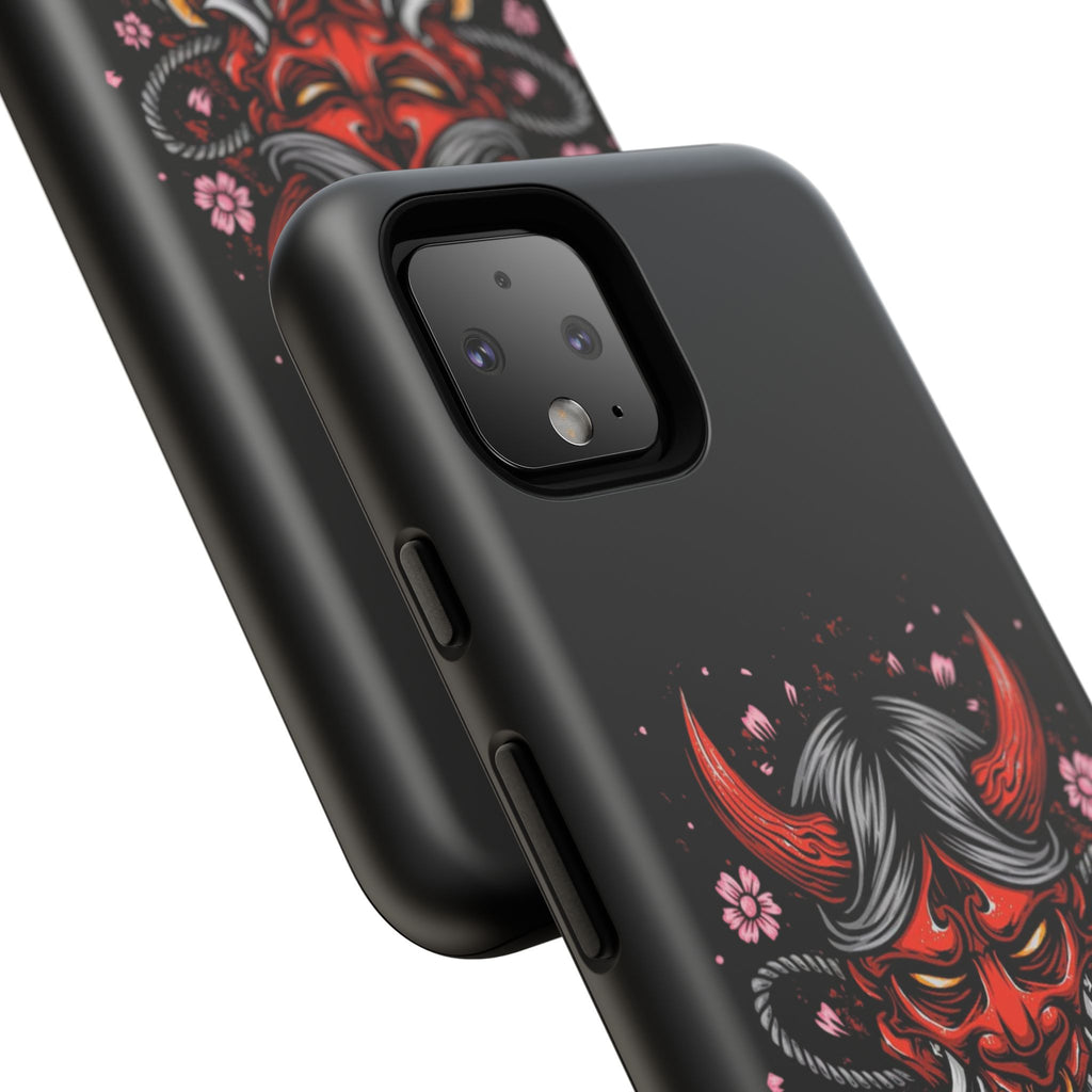 Tough Cases: Fierce Demon Phone Case, Edgy Phone Cover, Protect Your Device, Gift for Anime Fans, Unique Artwork Case