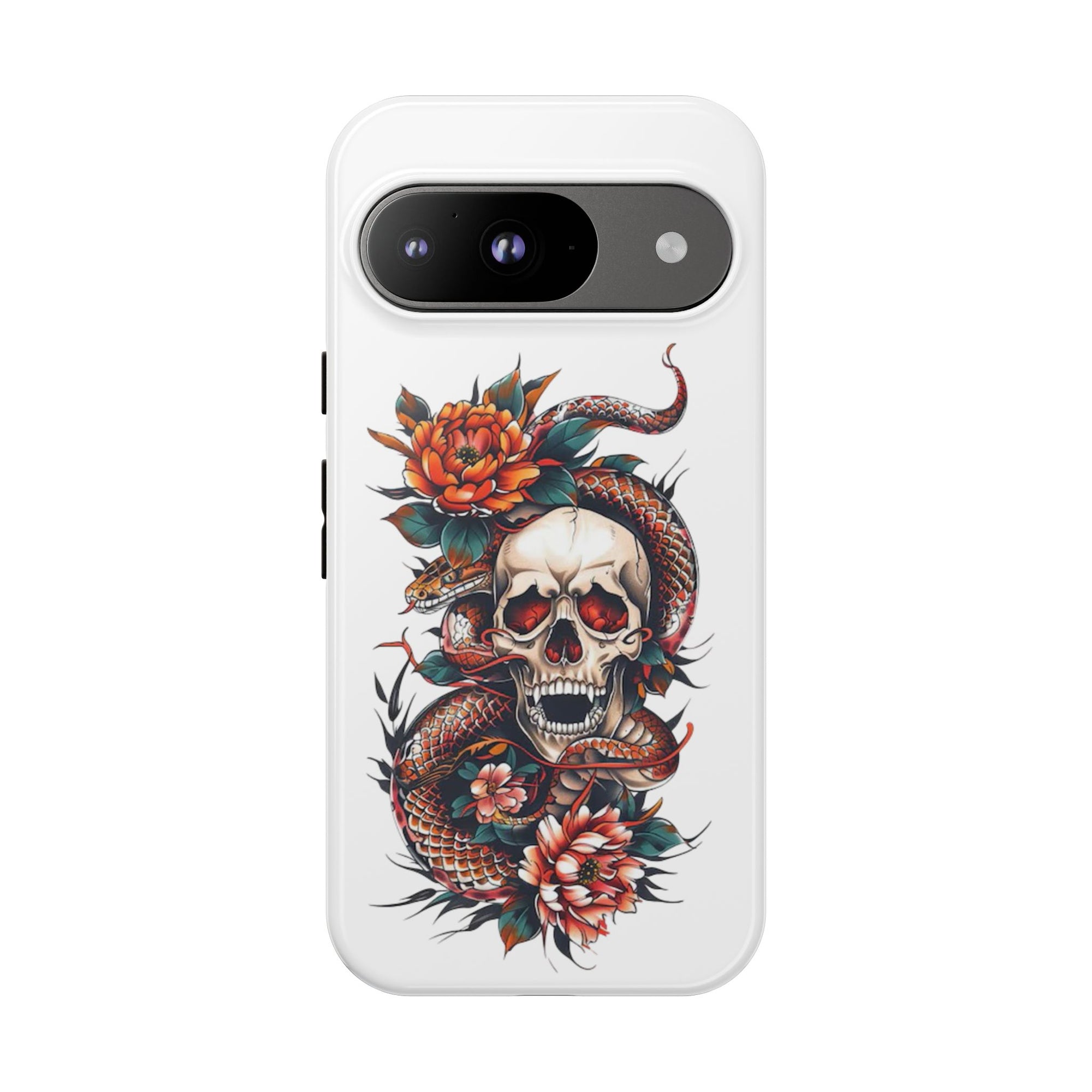 Tough Cases: Skull and Snake Phone Cases, Edgy Accessories, Alternative Fashion, Quirky Gift Ideas, Gothic Style