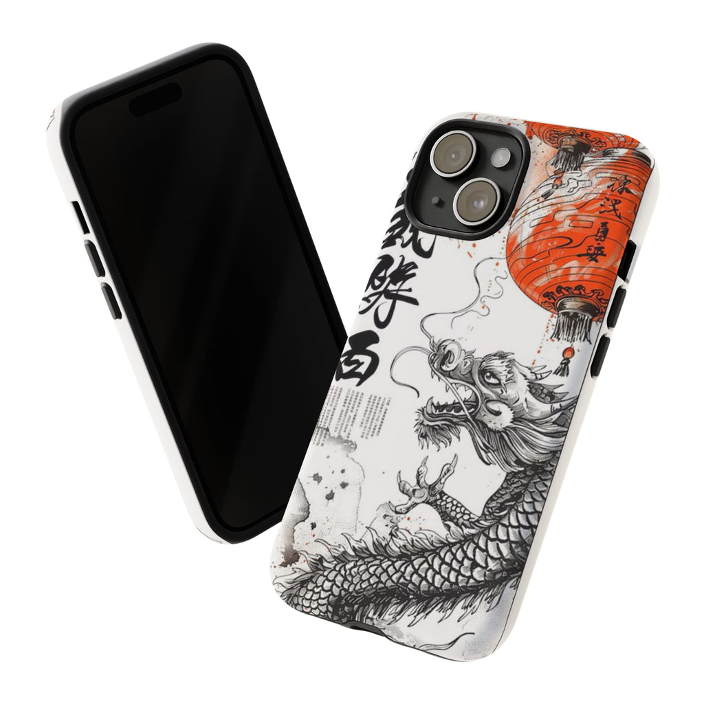 Dragon Design Phone Case, Tough Cases with Chinese Art for Unique Style, Gift for Art Lovers, Phone Protection, Trendy Accessories
