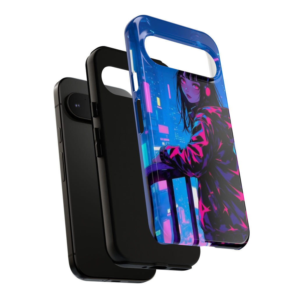 Futuristic Phone Case, Cyberpunk Aesthetic, Tough Phone Cover, Urban Style, Gift for Tech Lovers, Unique Phone Accessories, Streetwear [...]