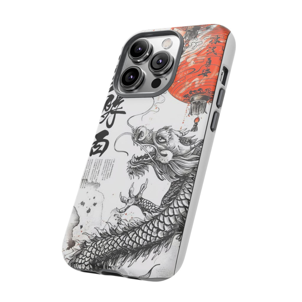 Dragon Design Phone Case, Tough Cases with Chinese Art for Unique Style, Gift for Art Lovers, Phone Protection, Trendy Accessories